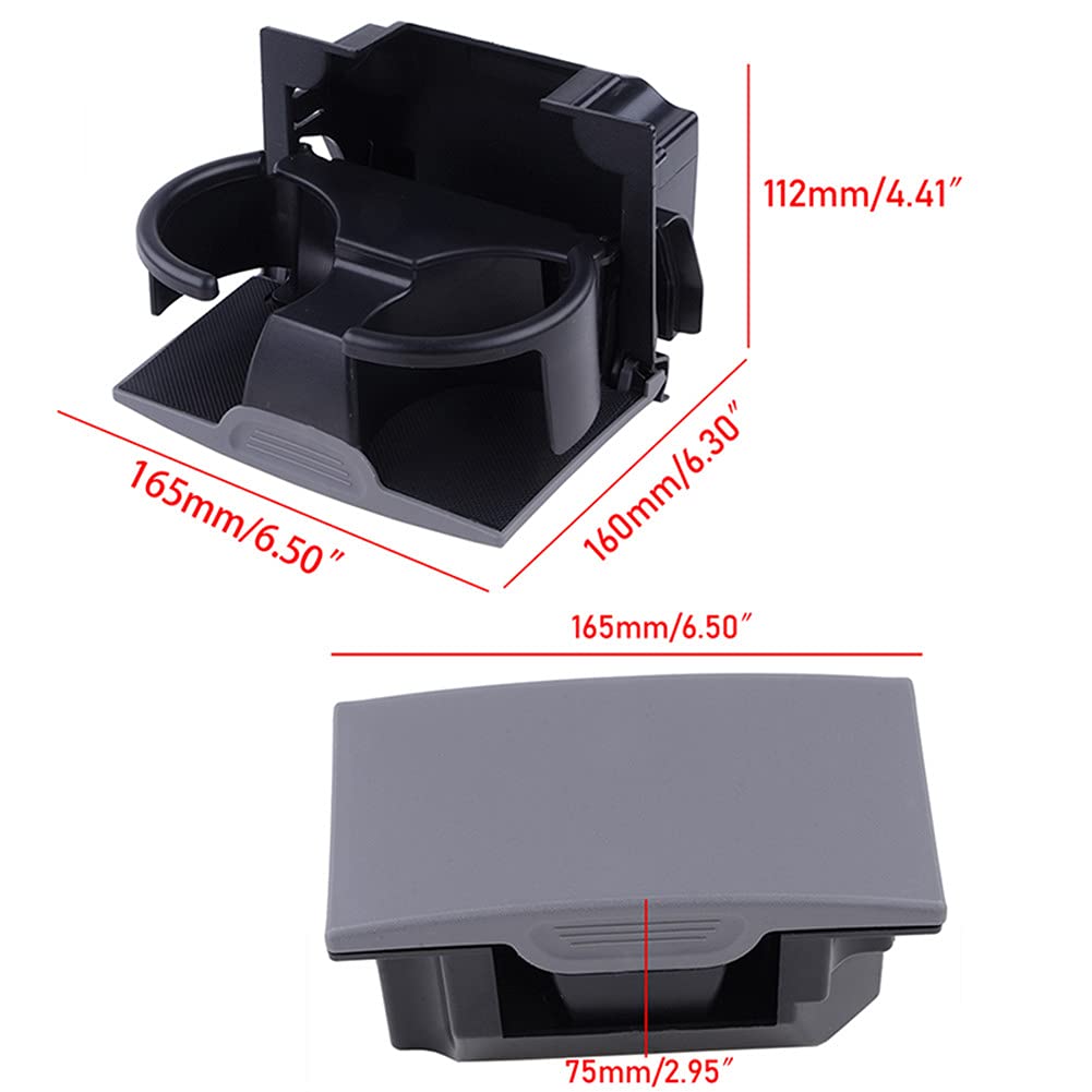 Universal Car Cup Holder Insert - ABS Auto Center Console Drink Holder for Nissan Pathfinder, Xterra, Frontier - Perfect for Road Trips, Commuting & Travel