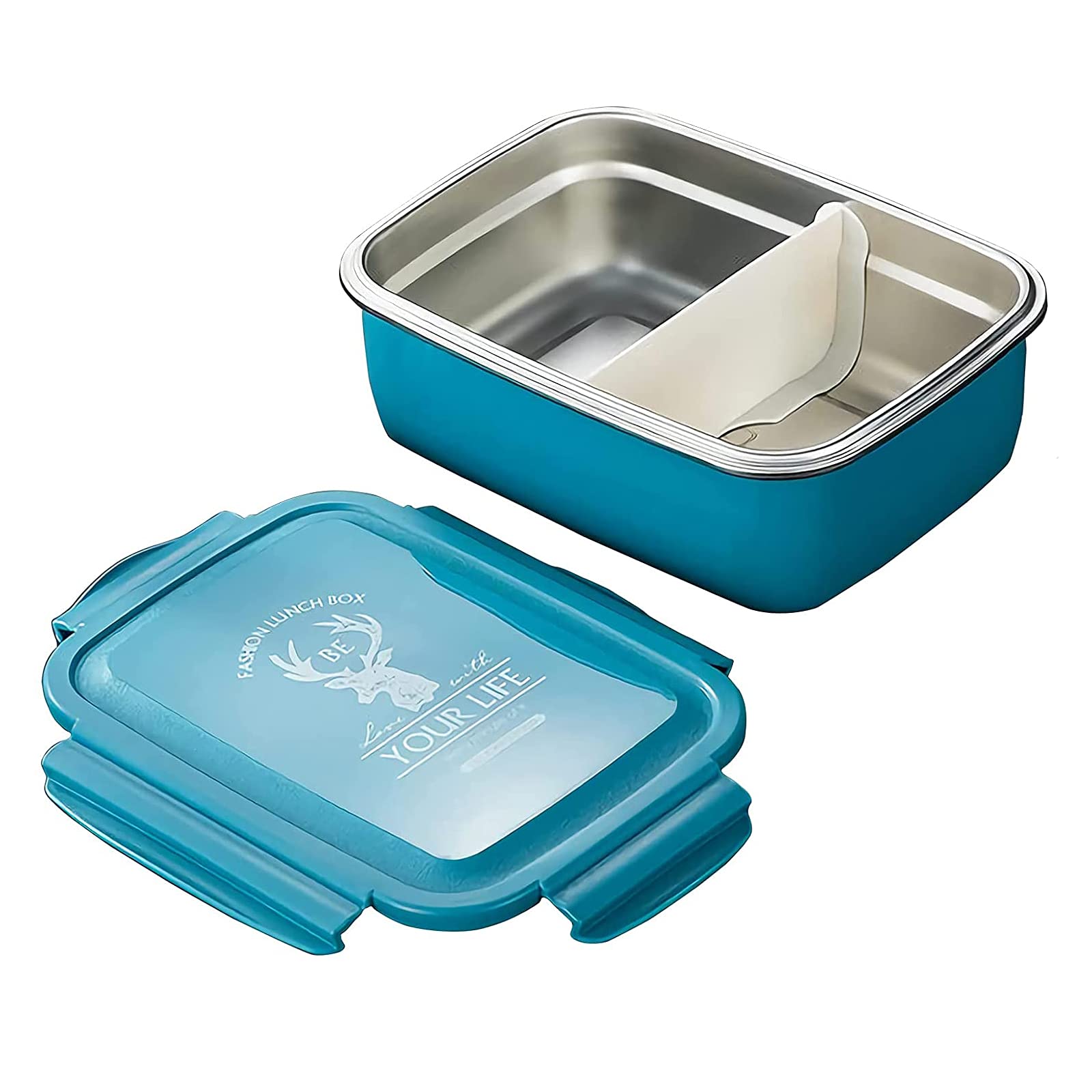 Stainless Steel Lunch Box - Eco-Friendly Leakproof Insulated Bento Container for Kids & Adults | BPA-Free Dishwasher Safe | Perfect for School, Office & Picnic Meals