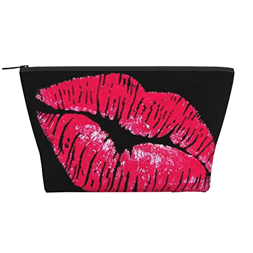 rose pink lip print kiss me