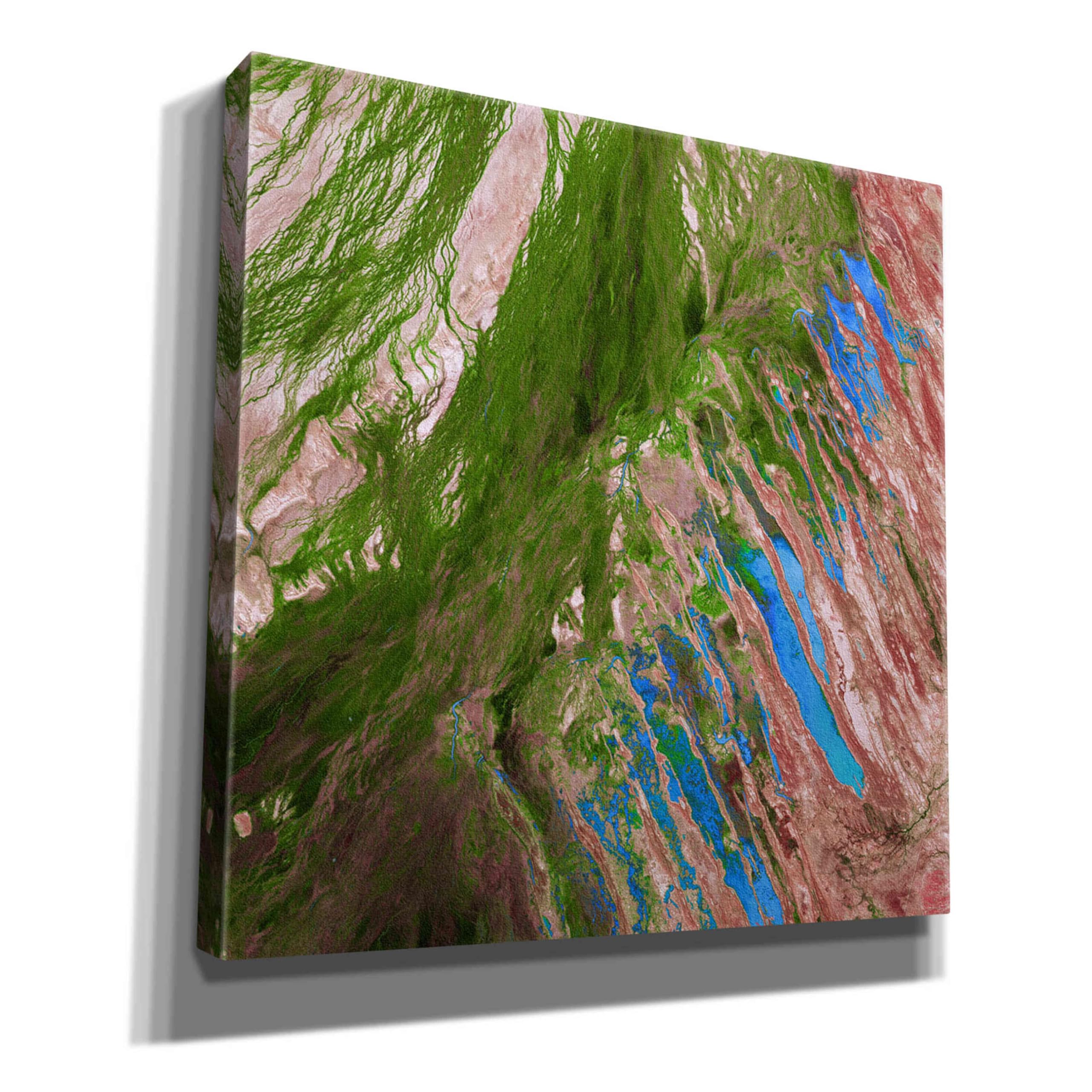 Epic Graffiti 'Earth as Art: Painting the Desert' Canvas Wall Art Print - 18x18 Inches Modern Home Decor for Living Room, Bedroom & Office