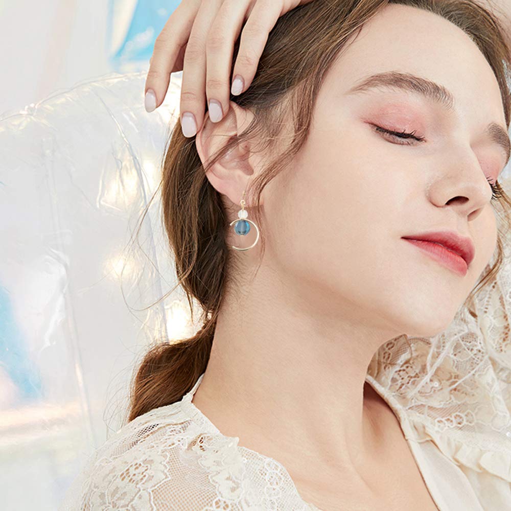 NEWITIN 16 Pairs Clip On Earrings for Women - Cute Non-Piercing Dangle Drop Earrings | Fashionable Charm Ear Clips | Perfect for Parties, Weddings & Everyday Wear