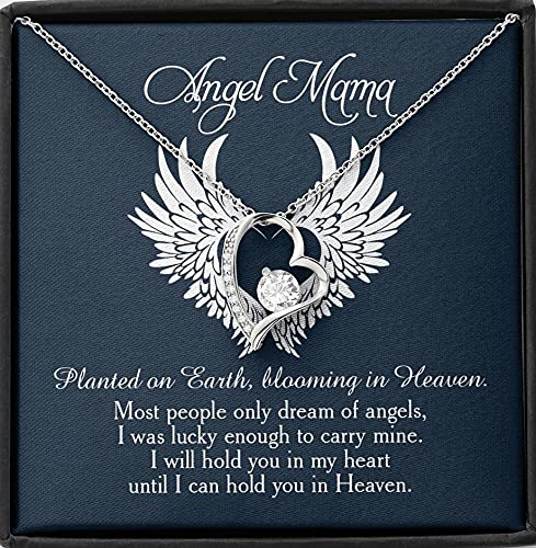Heavenly Bloom Memorial Necklace for Angel Moms - Sympathy Gift for Baby Loss & Infant Remembrance Jewelry - Comforting Keepsake for Grieving Mothers (NN59) | Perfect for Healing, Memorial Services & Honoring Loved Ones