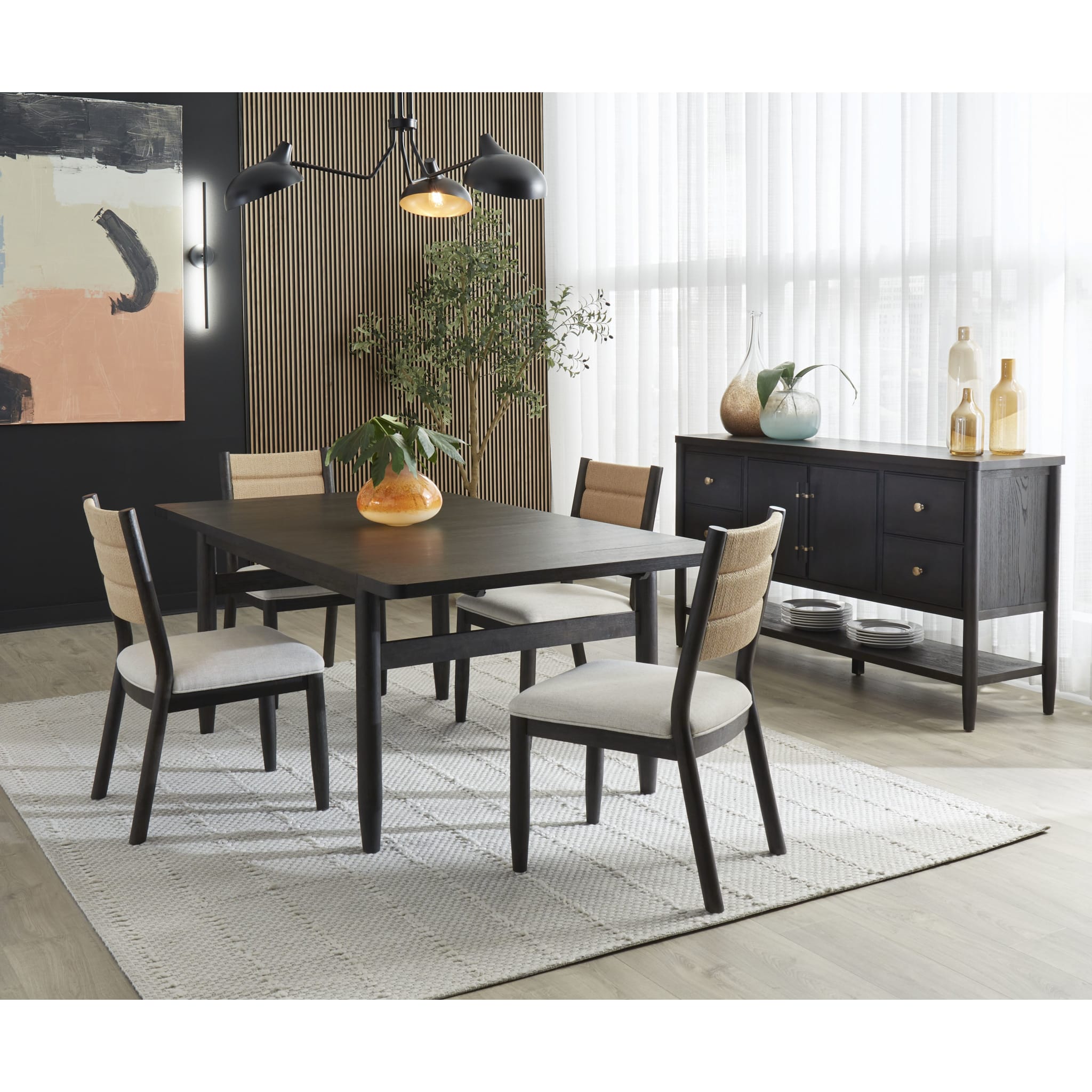 Rockport Double Extension Dining Table - Expandable Wooden Dining Table for 6-10 People - Perfect for Family Gatherings & Dinner Parties