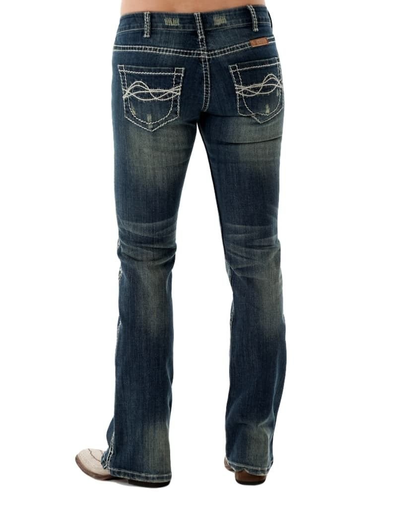 Cowgirl Tuff Women's Don't Fence Me in Jeans - J-Dfmi | Western Denim Pants for Women | Perfect for Rodeo, Horseback Riding & Country Fashion