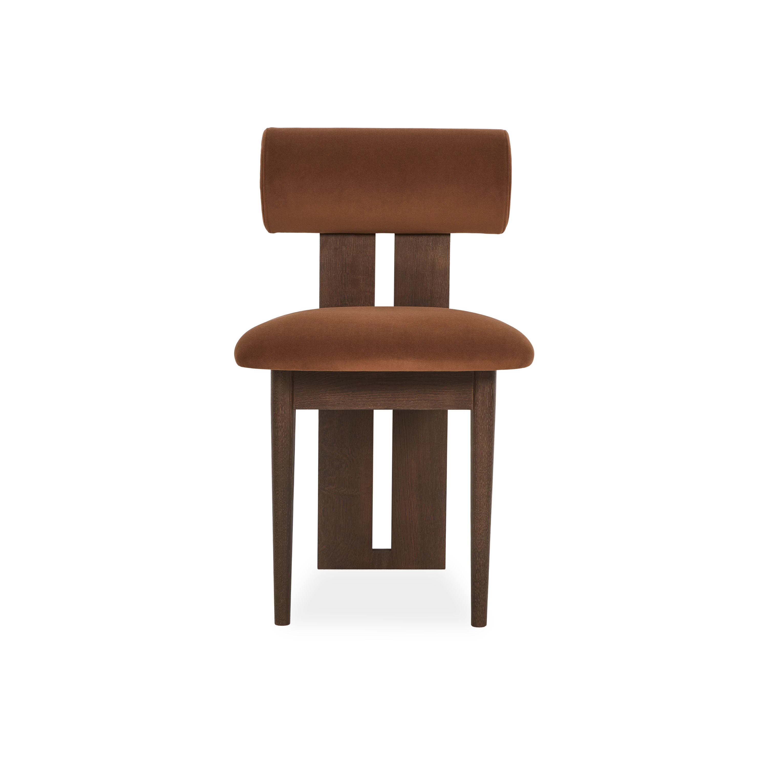 Modern Hippo Dining Chair - Sturdy Wooden Seat with Upholstered Cushion - Perfect for Kitchen, Dining Room, Restaurant & Cafe Use