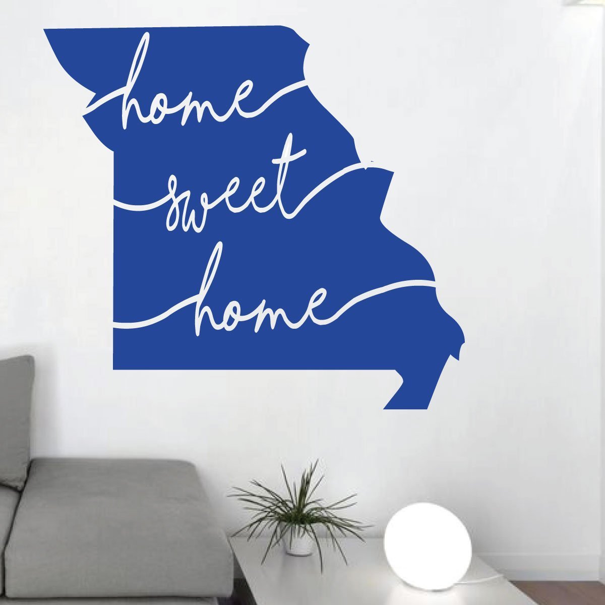 Missouri State Silhouette Wall Decal - Sweet Home Vinyl Art Sticker for Living Room, Bedroom & Family Room Decor - Perfect for Home, Office & Nursery Wall Decoration