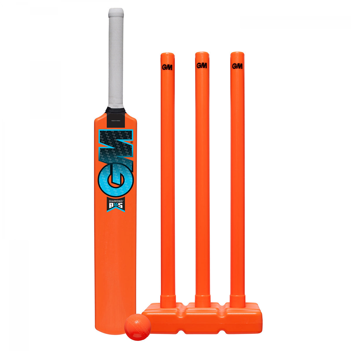 Gunn & Moore Diamond All Weather Cricket Set - Premium Cricket Bat, Ball & Stumps for Outdoor & Indoor Play - Perfect for Practice, Matches & Backyard Games