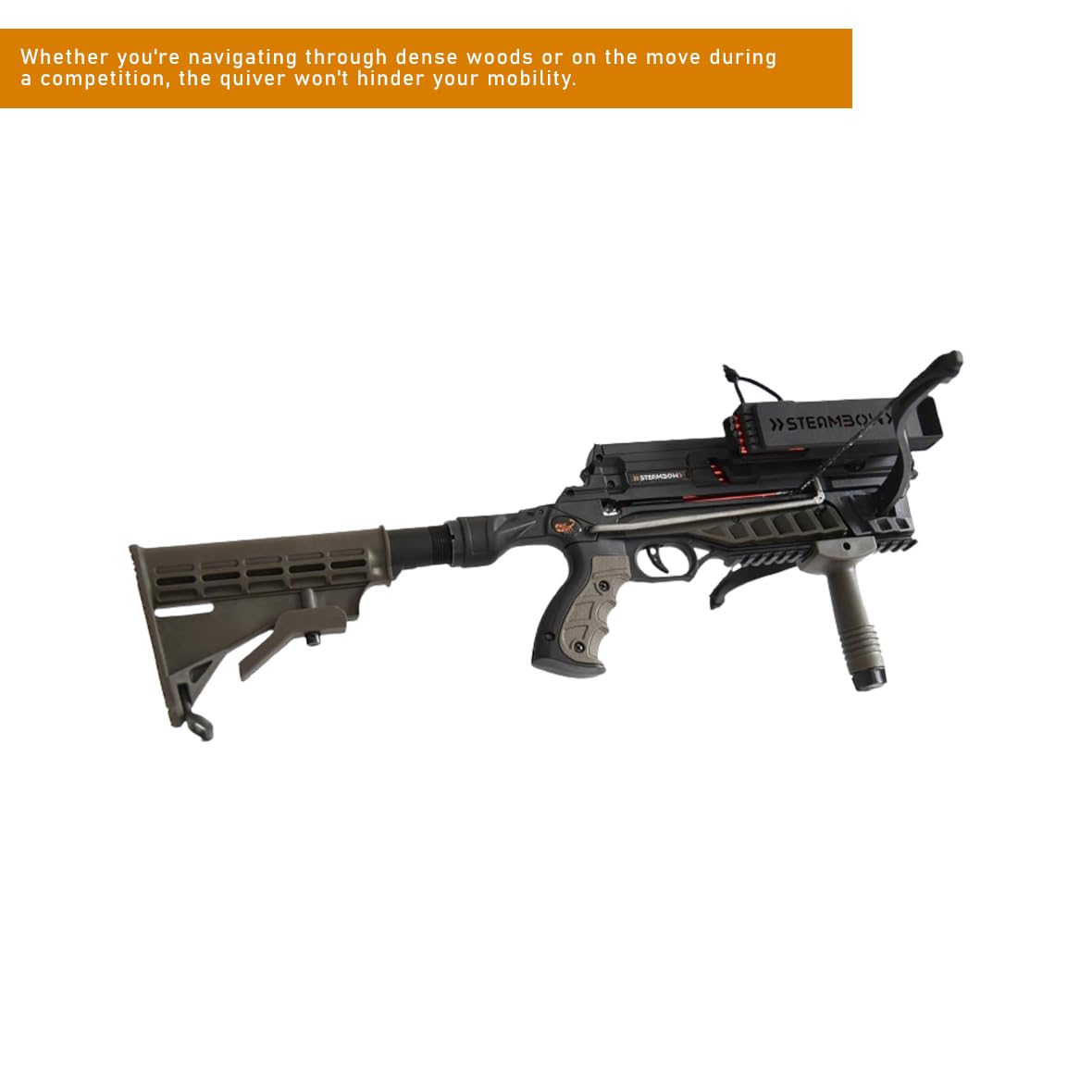 AR-Series Tactical Quiver for Compound & Recurve Bows - Lightweight Arrow Holder for Hunting, Target Practice & Outdoor Adventures