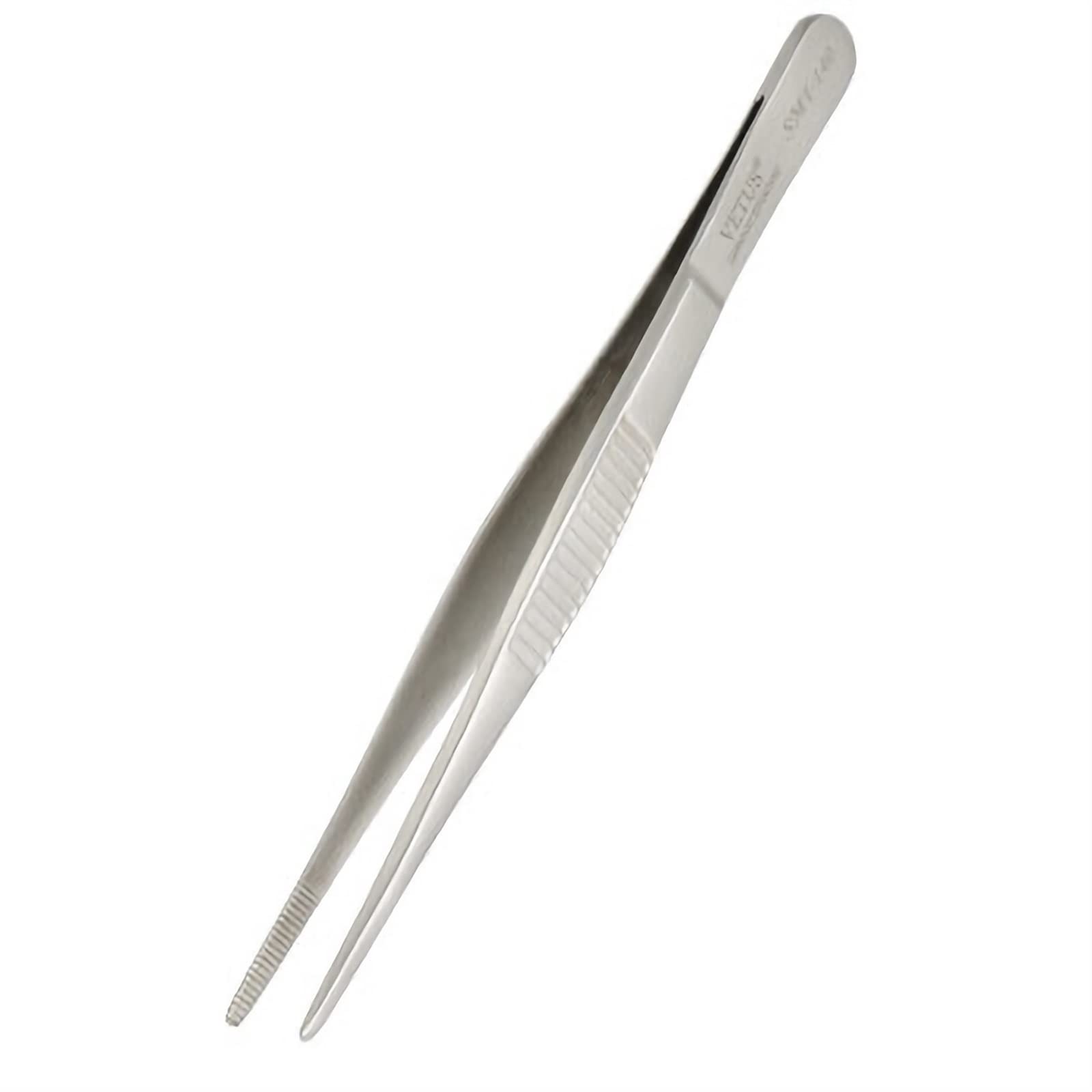 Premium 304 Stainless Steel Anti-Slip Round Tooth Tweezers - Thickened & Hardened Non-Magnetic Lab Tweezers for Electronics Repair, Jewelry Making, and Precision Crafting