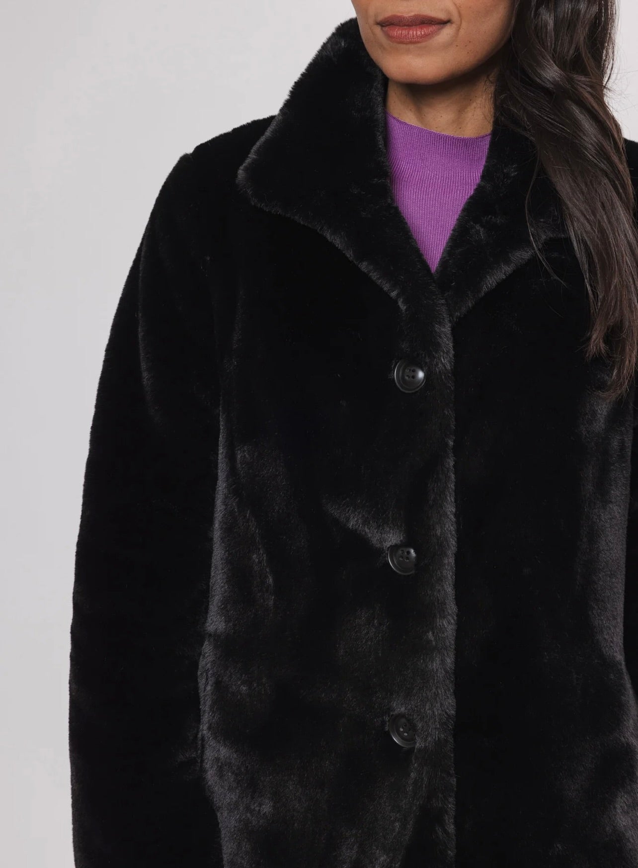Stylish Nonna Coat in Black - Elegant Winter Outerwear for Women | Perfect for Office, Parties & Cold Weather