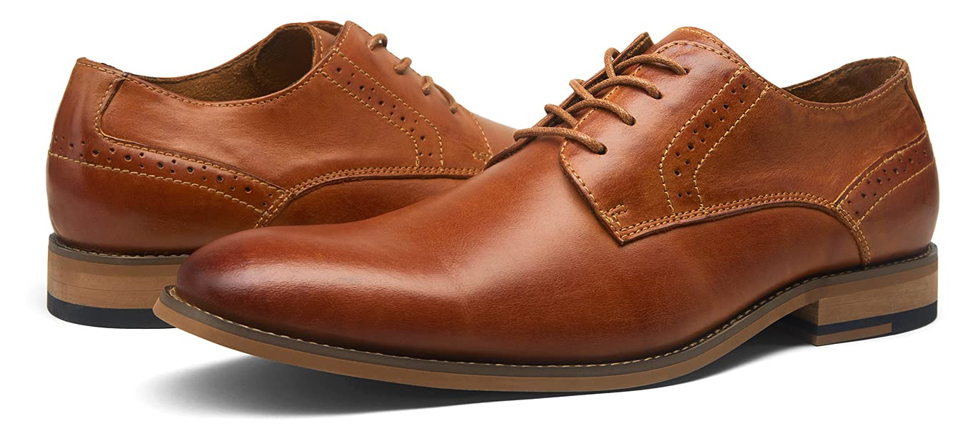 Premium Vostey Men's Oxford Dress Shoes - Classic Business Formal Leather Shoes for Office, Wedding & Special Occasions