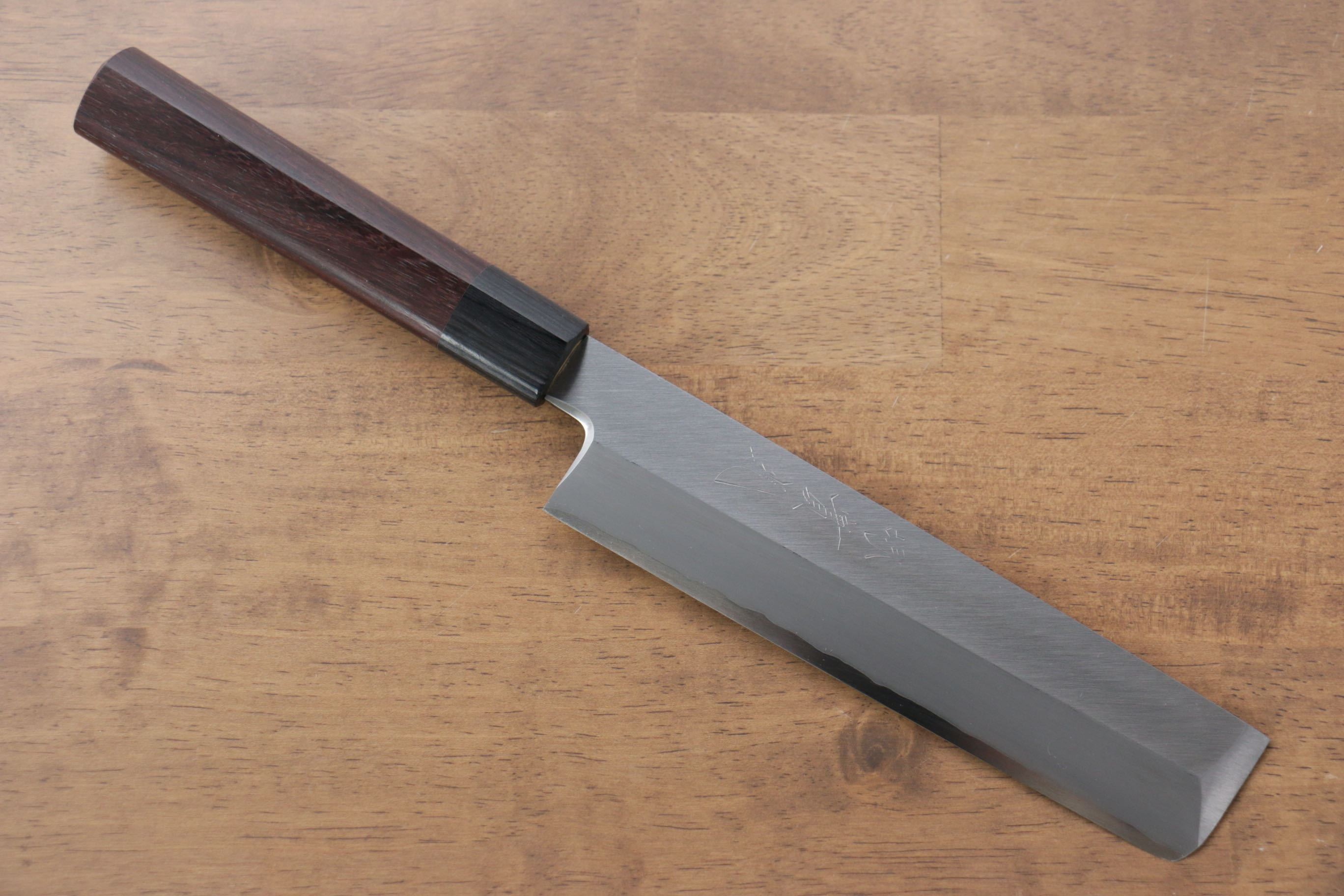 Premium Jikko Silver Steel No.3 Usuba 180mm Japanese Kitchen Knife with Shitan Handle - Perfect for Sushi, Vegetables & Precision Cutting