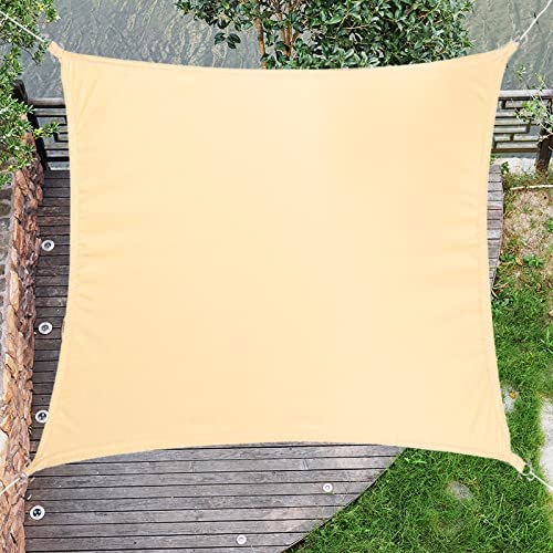 10' x 10' Rectangle Sun Shade Sail - Waterproof UV Block Canopy Awning for Outdoor Patio, Backyard, Garden, Lawn & Carport Shelter | Perfect for Picnics, Poolside Lounging & Vehicle Protection