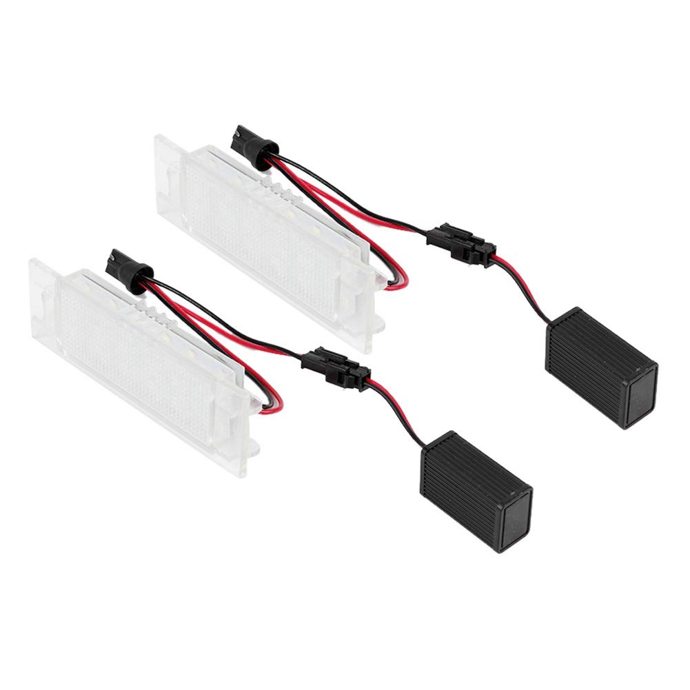Tbest 18 LED White License Plate Light - 1 Pair Car Auto Accessory Replacement for Corsa C (2000-2006) | Perfect for Night Driving & Vehicle Customization