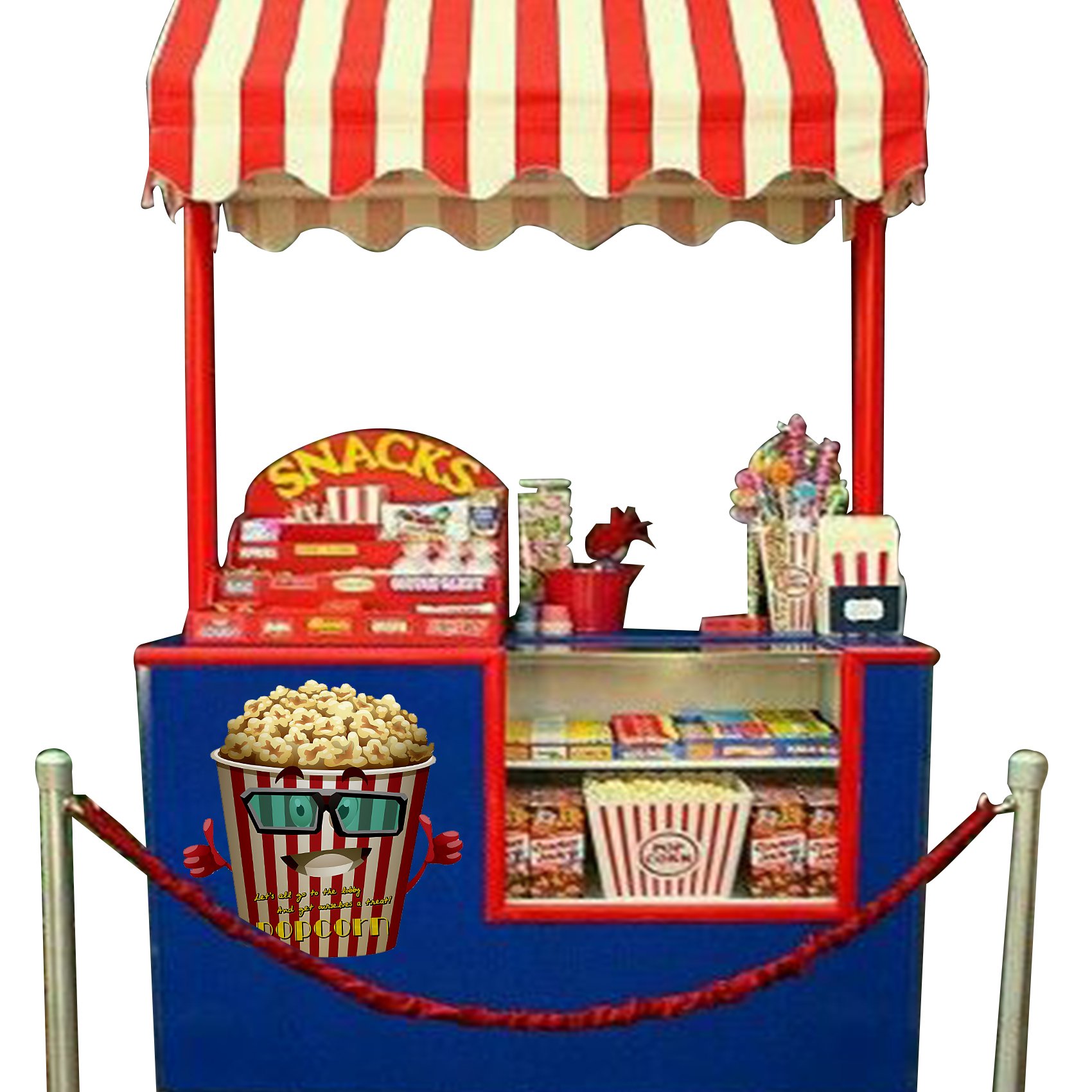 Musykrafties Popcorn Movie Night Large Prepasted Wall Decal - 18