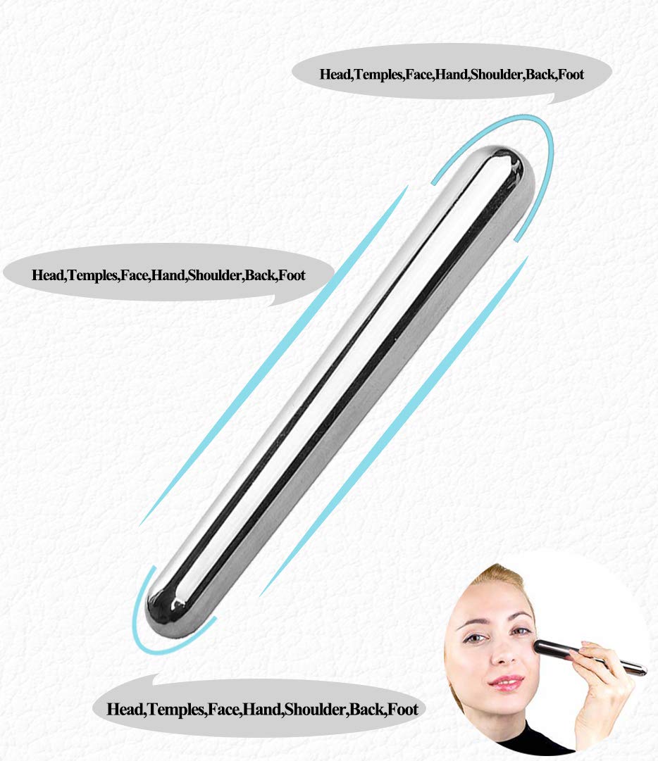 10-Piece Stainless Steel Gua Sha Massage Wand Set - Professional Face & Body Acupressure Therapy Tools for Deep Tissue Relief, Myofascial Release & Pain Management - Perfect for Home Spa, Self-Care & Relaxation Routines
