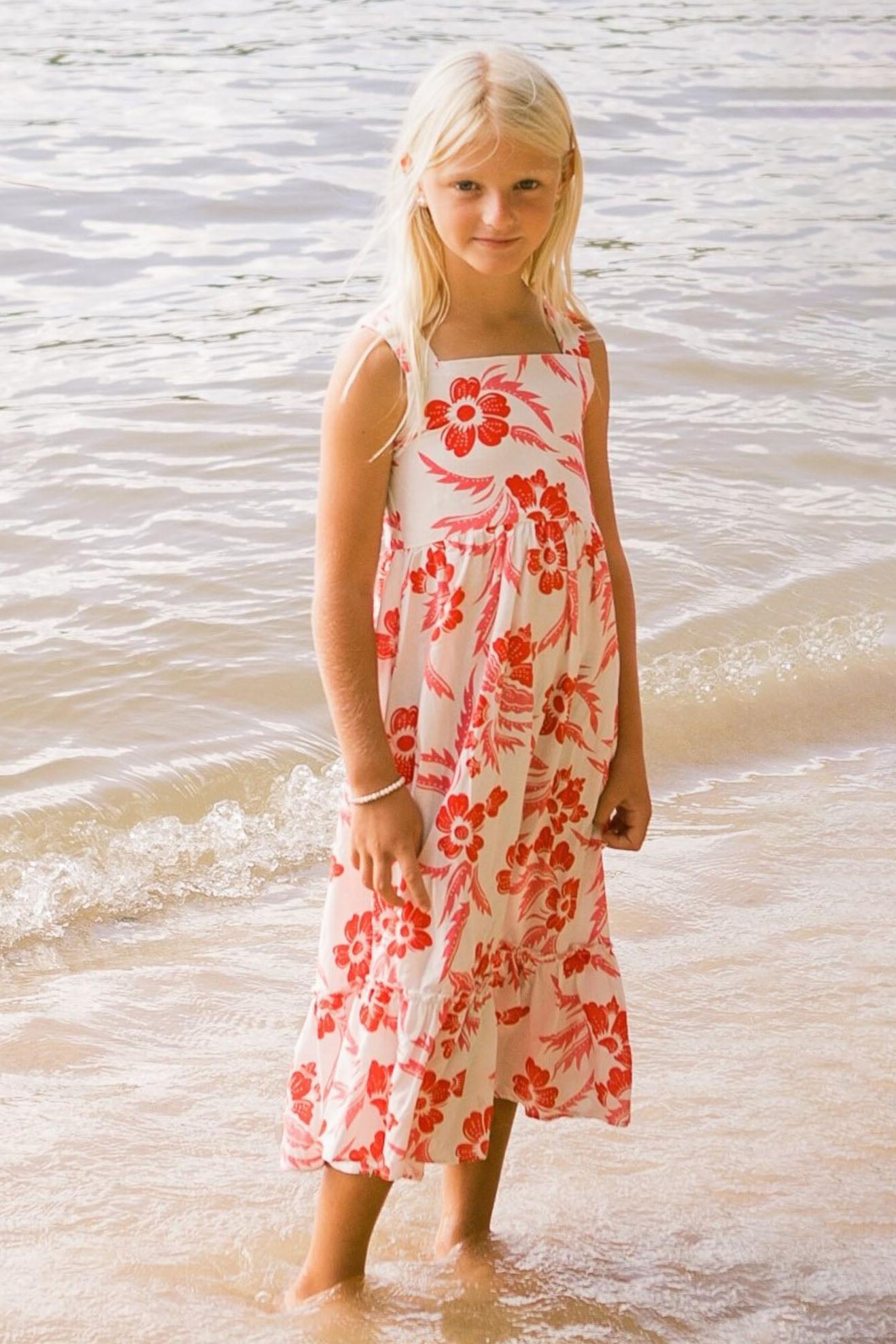 Girls Feather Dress with 4 Arrow Coastline Blossom Design - Size 12 | Perfect for Birthday Parties, Beach Vacations & Special Occasions