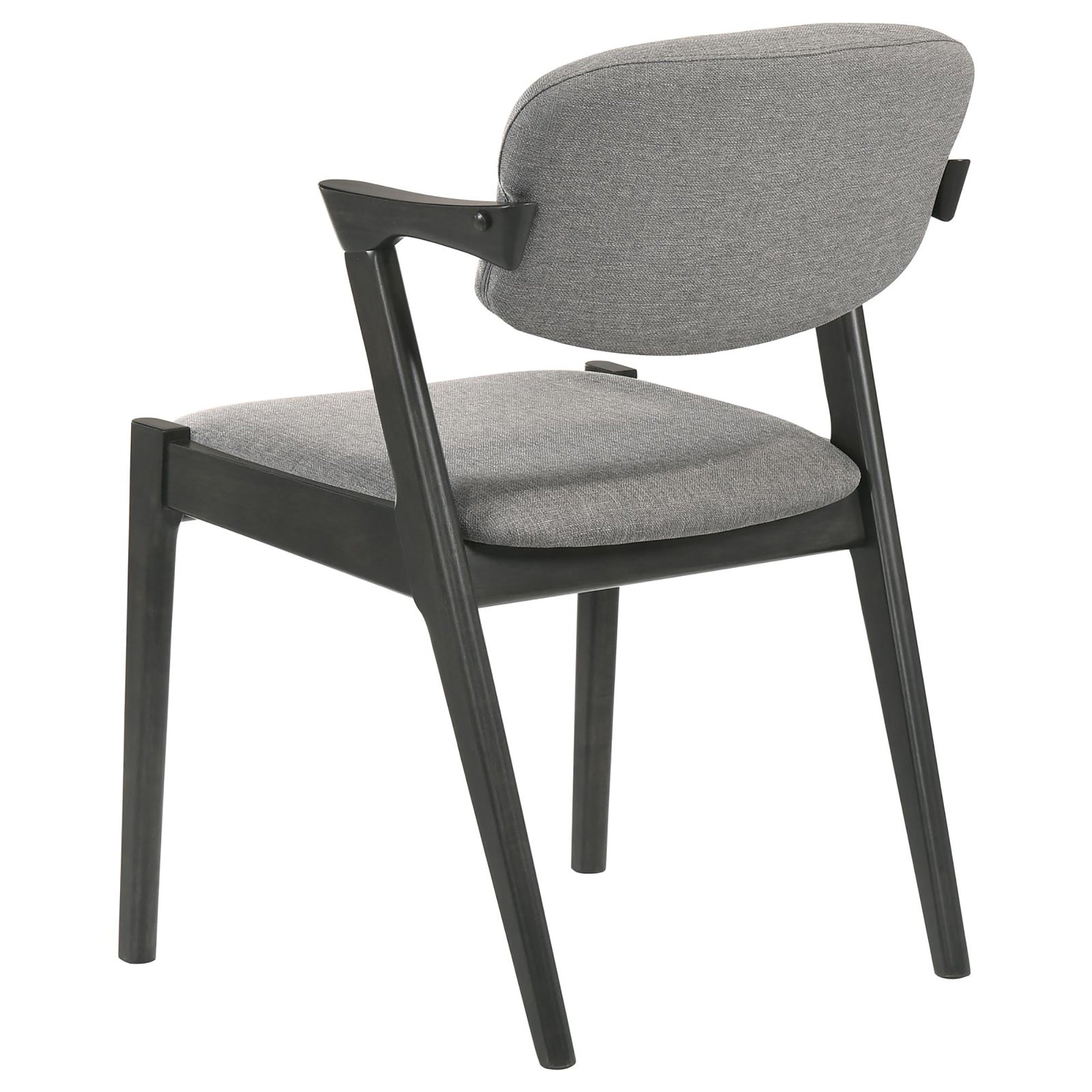 Stylish Brown Grey & Black Dining Chairs (Set of 2) - Modern Kitchen & Dining Room Furniture for Home & Restaurant Use
