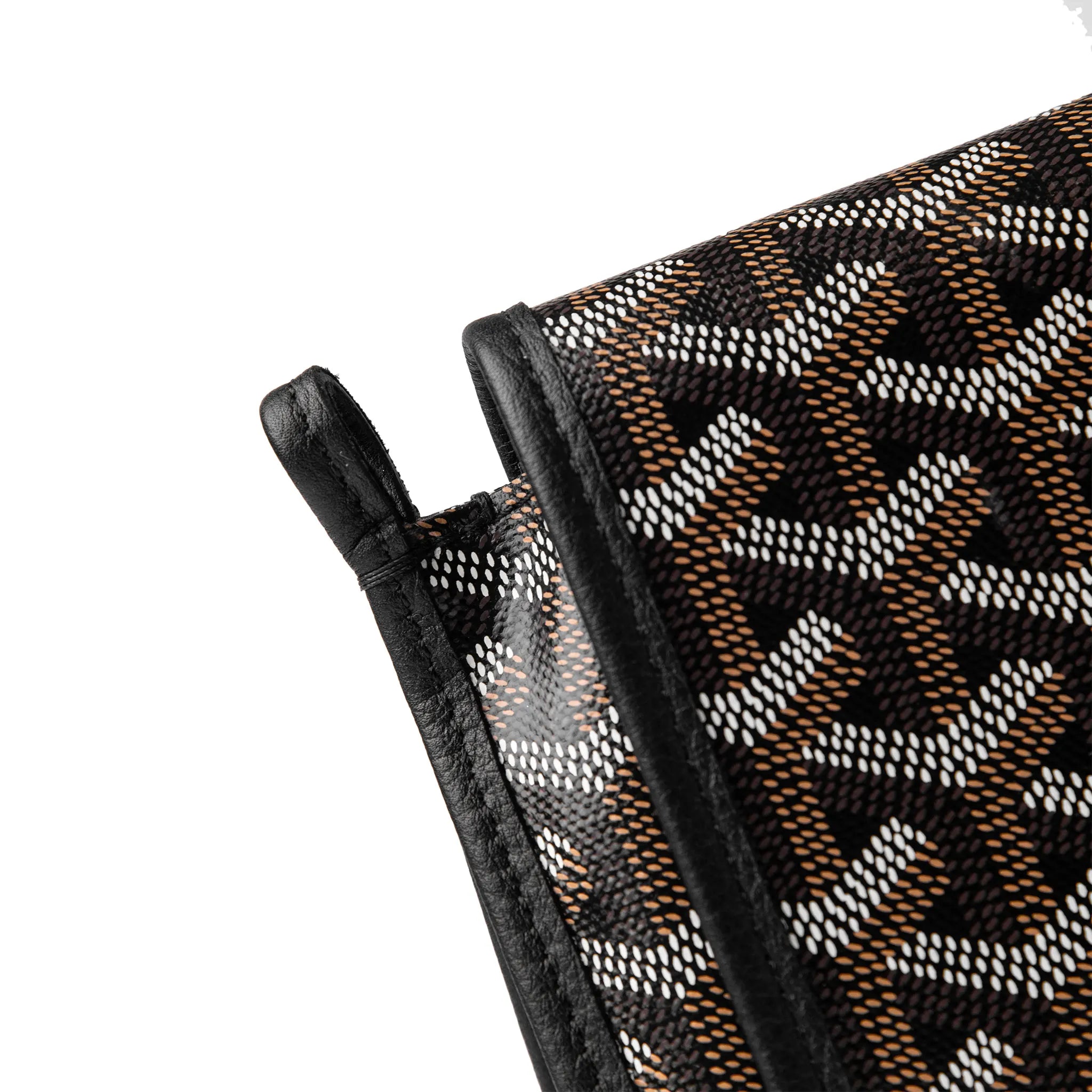 Goyard Plumet Pocket Black Leather Wallet for Men - Slim RFID Blocking Bifold Wallet for Everyday Use & Travel