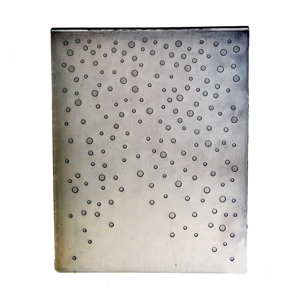 Merry Christmas Snowflake Embossing Folders for Card Making, Scrapbooking & Paper Crafts - Plastic Snowfall Dots Design (2101004) - Perfect for Holiday Greeting Cards, DIY Christmas Decorations & Gift Tags