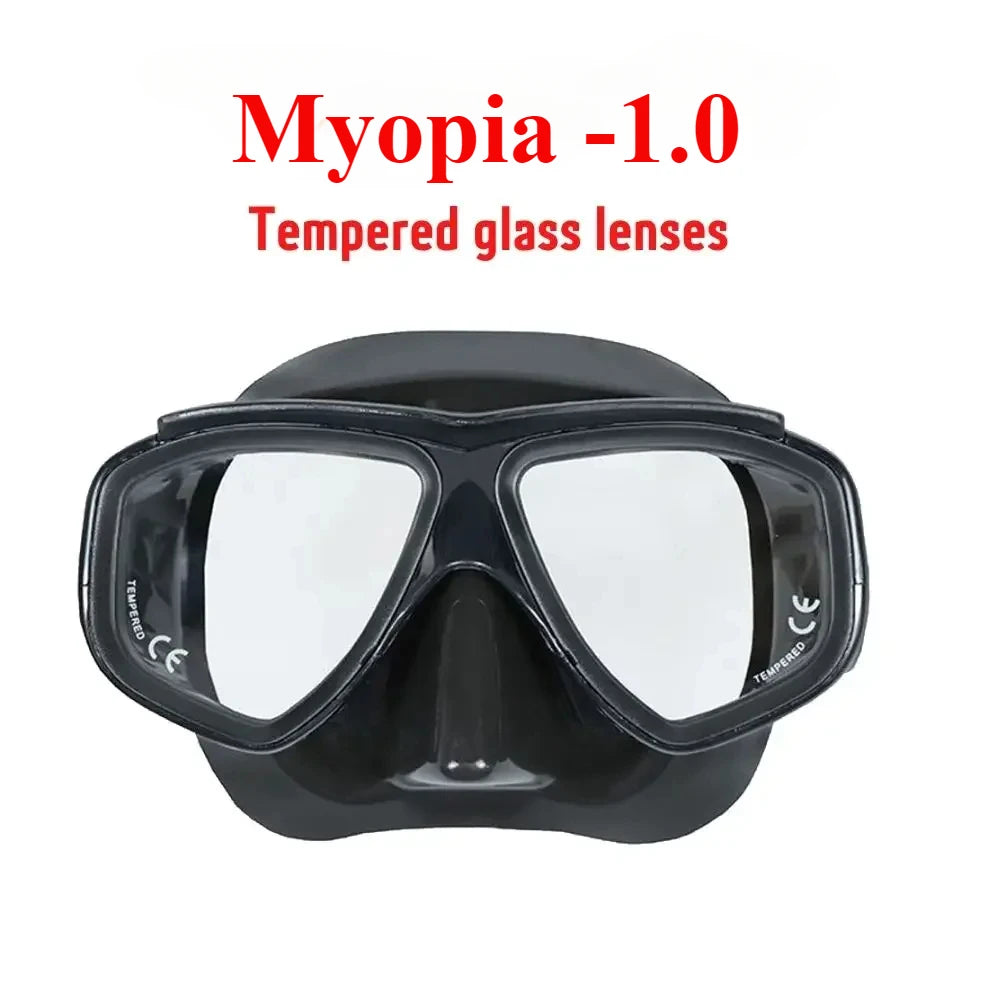 Aleefa Unisex Swim Goggles with PC Frame & Tempered Glass Lens - Anti-Fog, UV Protection for Swimming, Snorkeling & Water Sports (Model 64302)