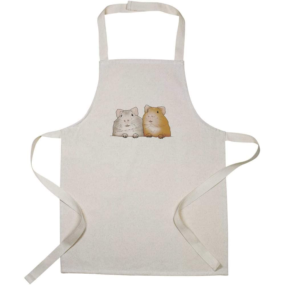 Azeeda 'Curious Guinea Pigs' Kids Cooking Apron - Adjustable & Washable Chef Apron for Children (AP00040645) - Perfect for Baking, Cooking Classes & Pretend Play Kitchen