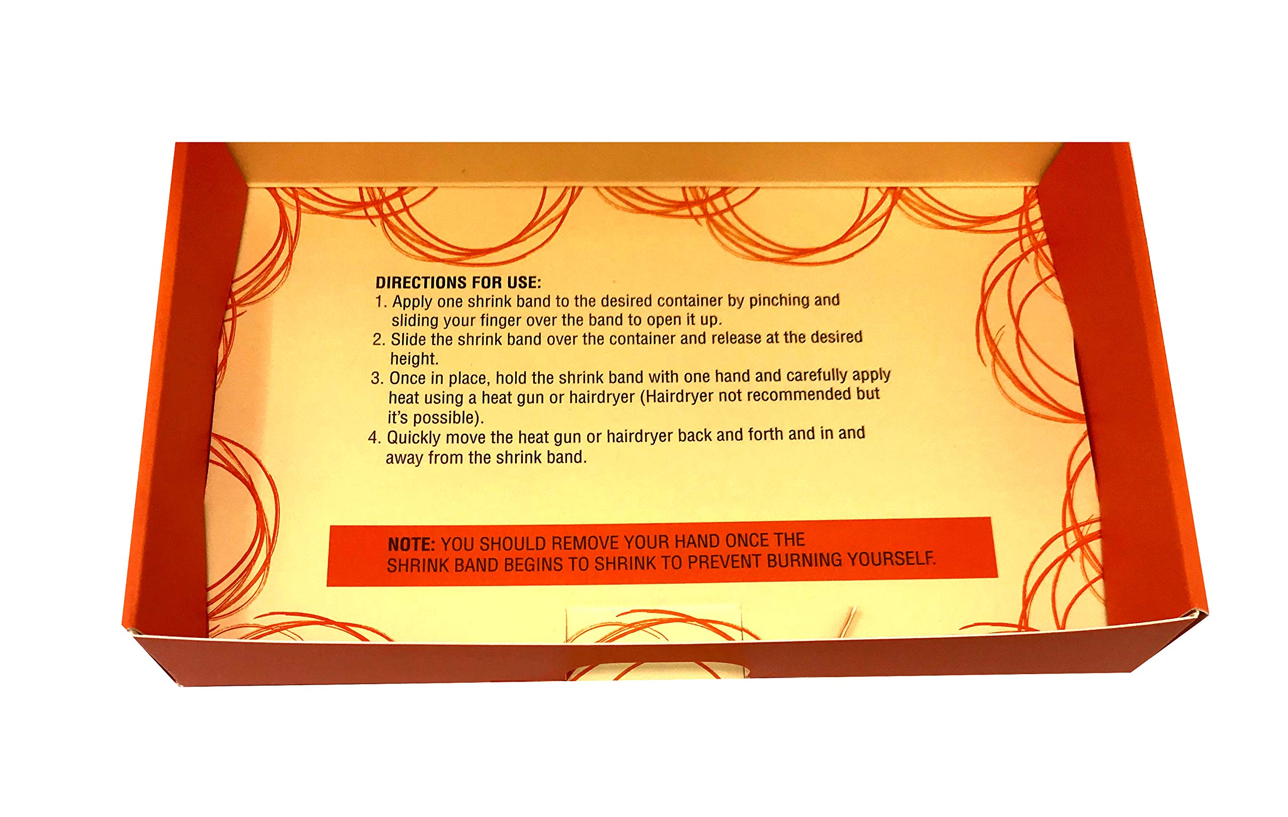 100 Pack Clear Perforated Shrink Bands for Hot Sauce & Woozy Bottles (3/4