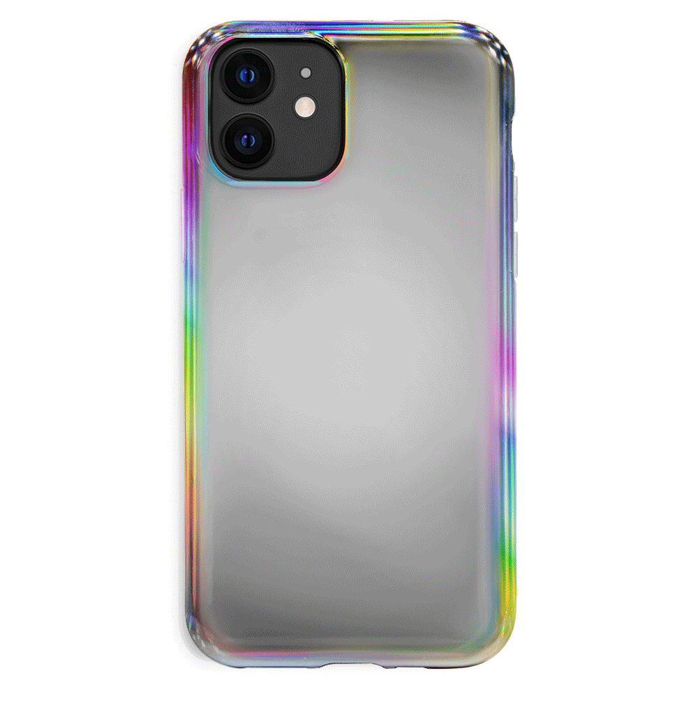 Holo Nebula iPhone Case - Glitter Holographic Phone Cover for iPhone 12/13/14/15 Pro Max - Trendy Protective Case with Cosmic Shine - Perfect for Parties, Gifts & Everyday Style