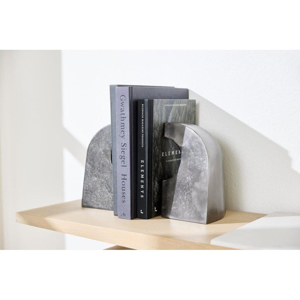 Cyan Design 11528 Apostrophe Bookends in Bronze - Elegant Book Holders for Home Office, Library & Shelf Decor