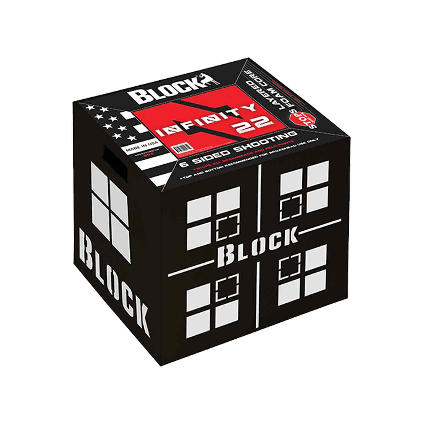 Block Infinity 6-Sided Target (20 Pack) - Durable Foam Throwing Target for Outdoor Games, Backyard Fun, and Axe Throwing Practice
