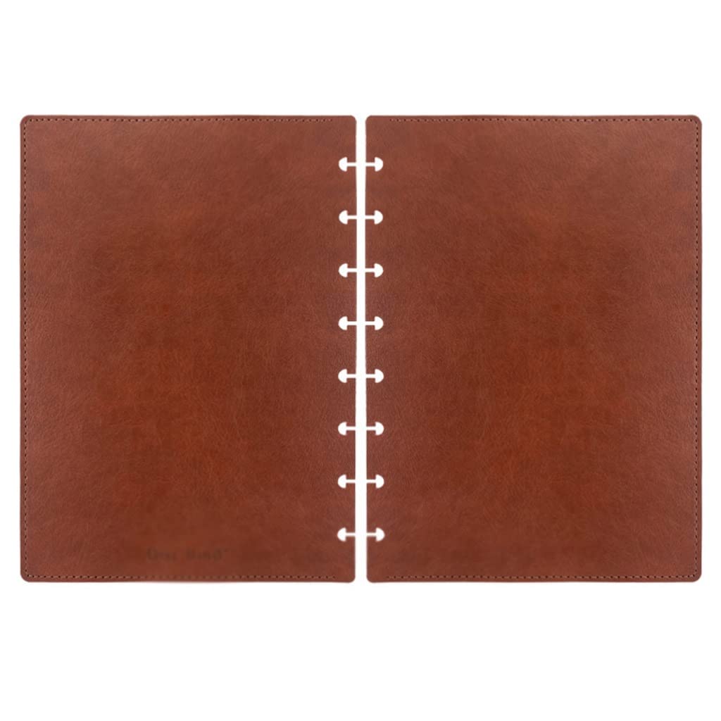 Premium PU Leather Mushroom Hole Notebook Cover - A5 Loose-leaf DIY Planner & Journal Shell - Perfect for Office, School, and Creative Writing (Color: E)