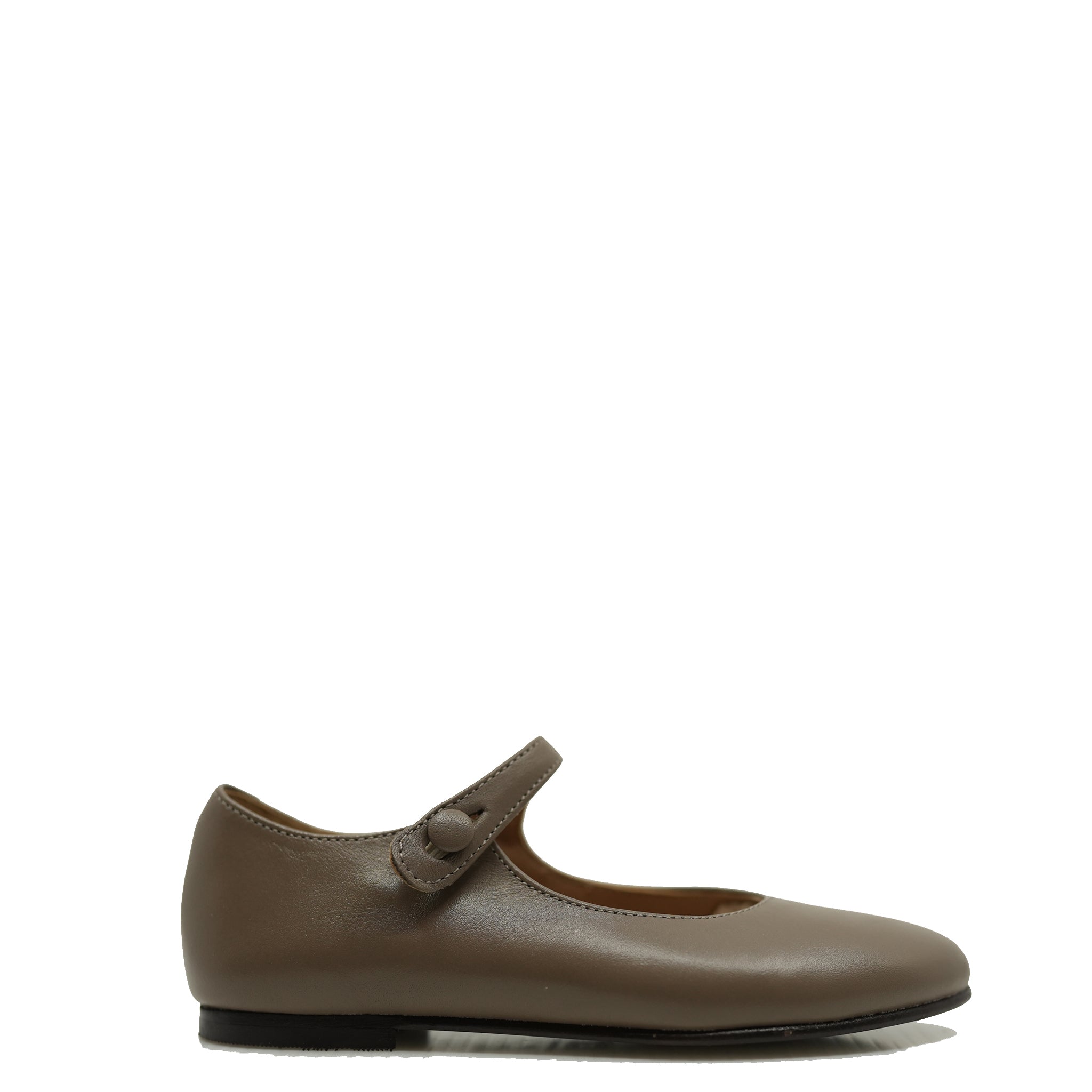Bonpoint Ella Taupe Mary Jane Shoes for Girls - Classic Leather First Walkers with Bow Detail - Perfect for Special Occasions & Dressy Outfits