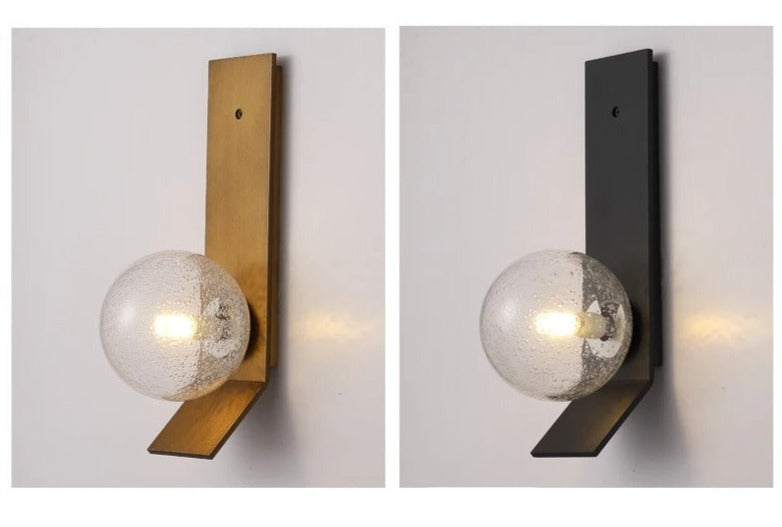 Modern Soot Glass Bedside Wall Lamp - Dimmable LED Night Light for Bedroom, Nursery & Reading Nook - Warm White Ambient Lighting for Relaxation & Sleep