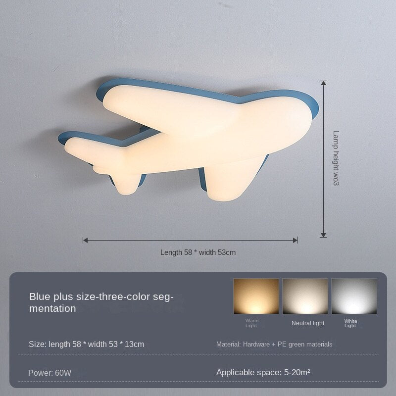 Unique and Stylish Airplane-Themed LED Light Fixture - Perfect for Kids Bedroom, Nursery Decor & Aviation Enthusiasts