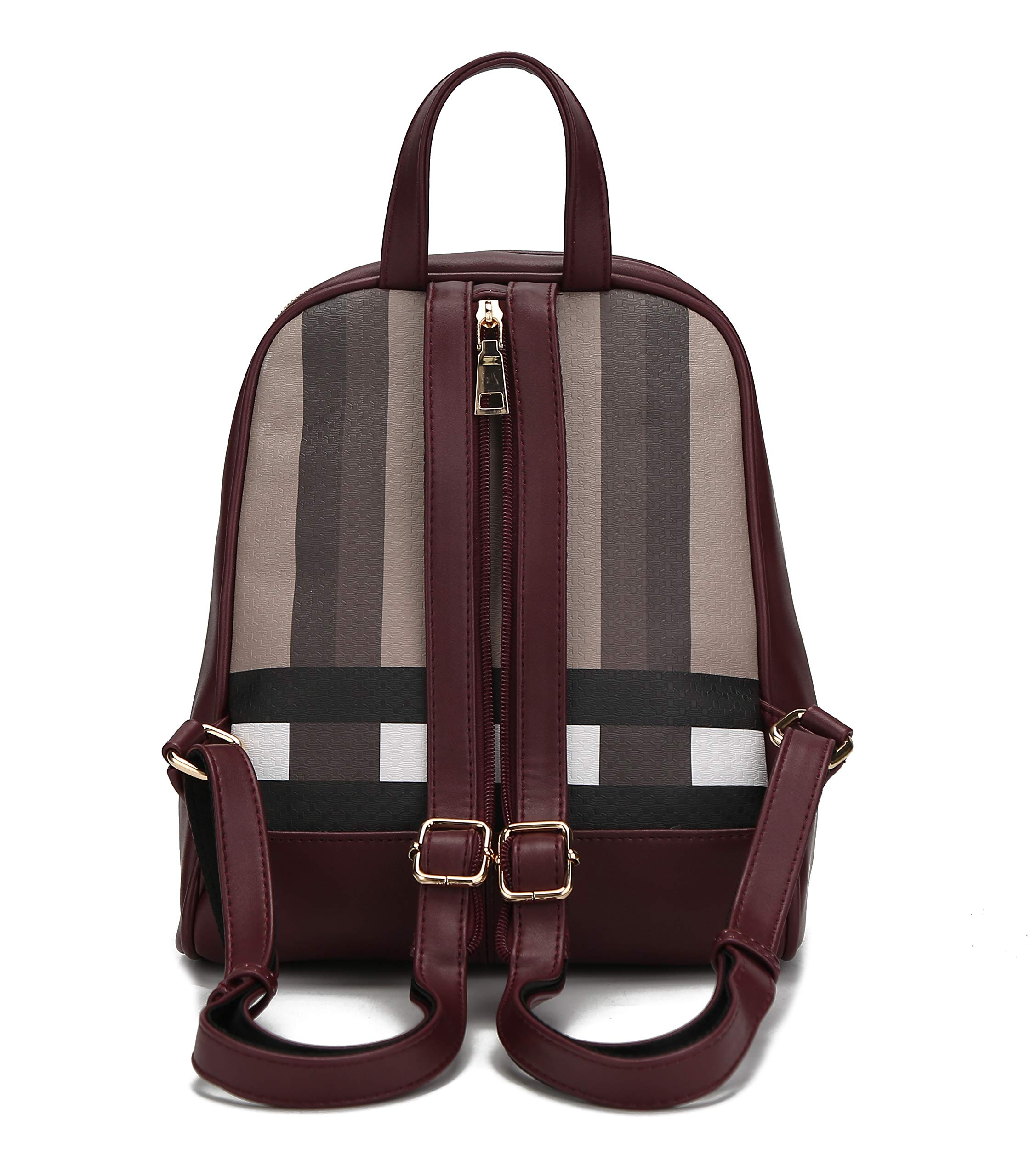 MKF Collection Vegan Leather Backpack for Women - Stylish Top-Handle Travel Bag, Carry-On Backpack & Bookbag | Perfect for Work, School, Travel & Daily Commute