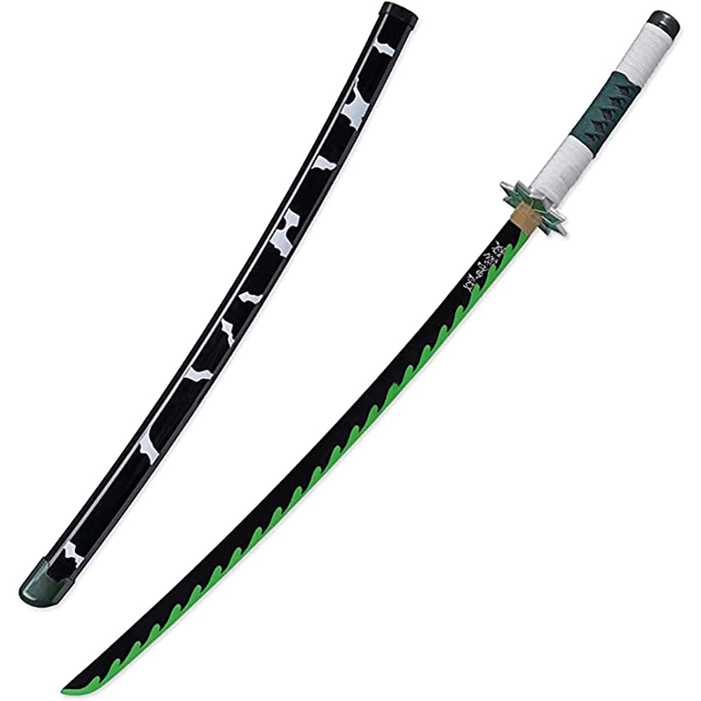 Demon Slayer Shinazugawa Sanemi Cosplay Costume Set with Japanese Katana Prop - Anime Cosplay Outfit for Halloween, Conventions & Role-Playing Games | Perfect Anime Gift for Fans