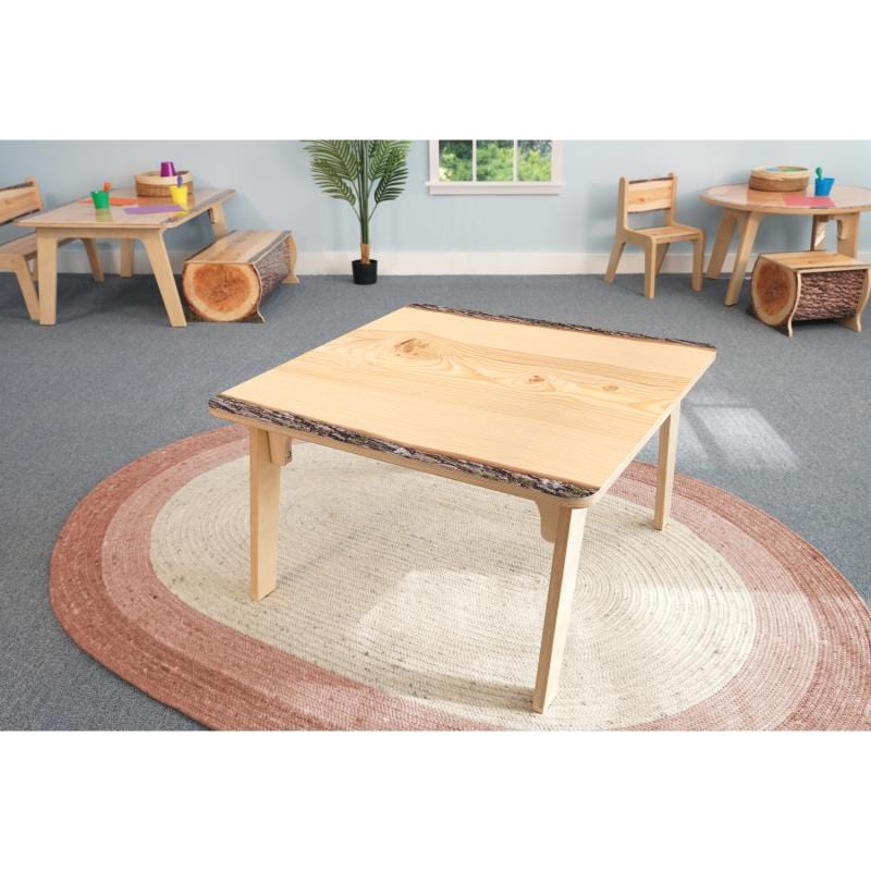 Live Edge Square Coffee Table 18