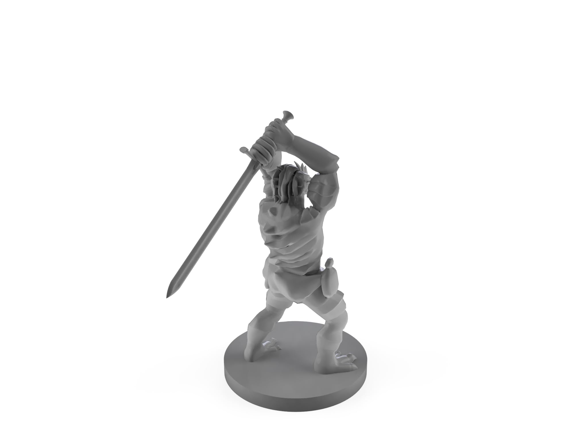 Dragonborn Barbarian with Sword - D&D Tabletop Miniature for Dungeons & Dragons RPG Campaigns & Wargaming
