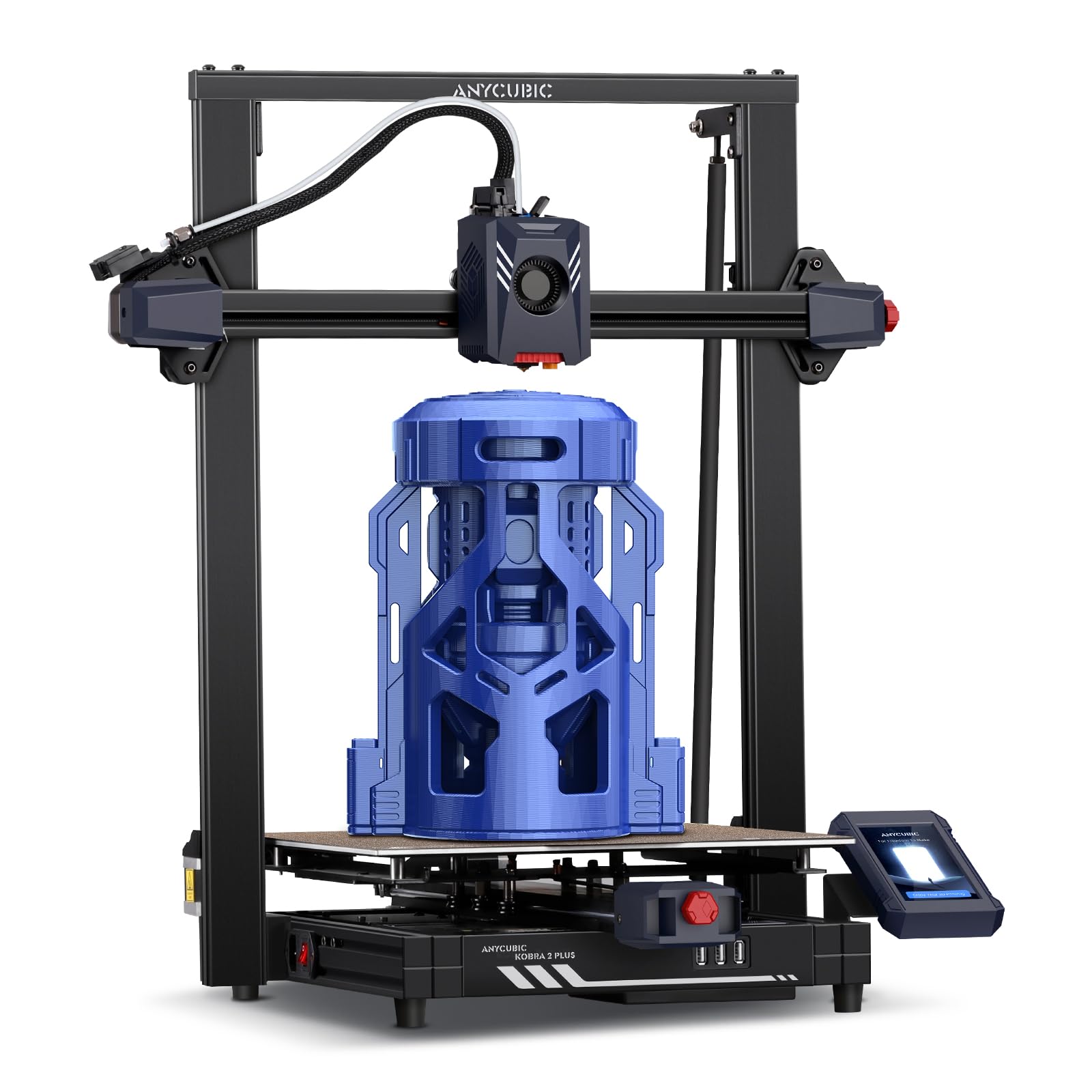 Anycubic Kobra 2 Plus 3D Printer - 500mm/s High-Speed Printing, Dual Z-Axis, Auto Leveling, 320x320x400mm Build Volume - Perfect for DIY Projects, Prototyping & Home Use