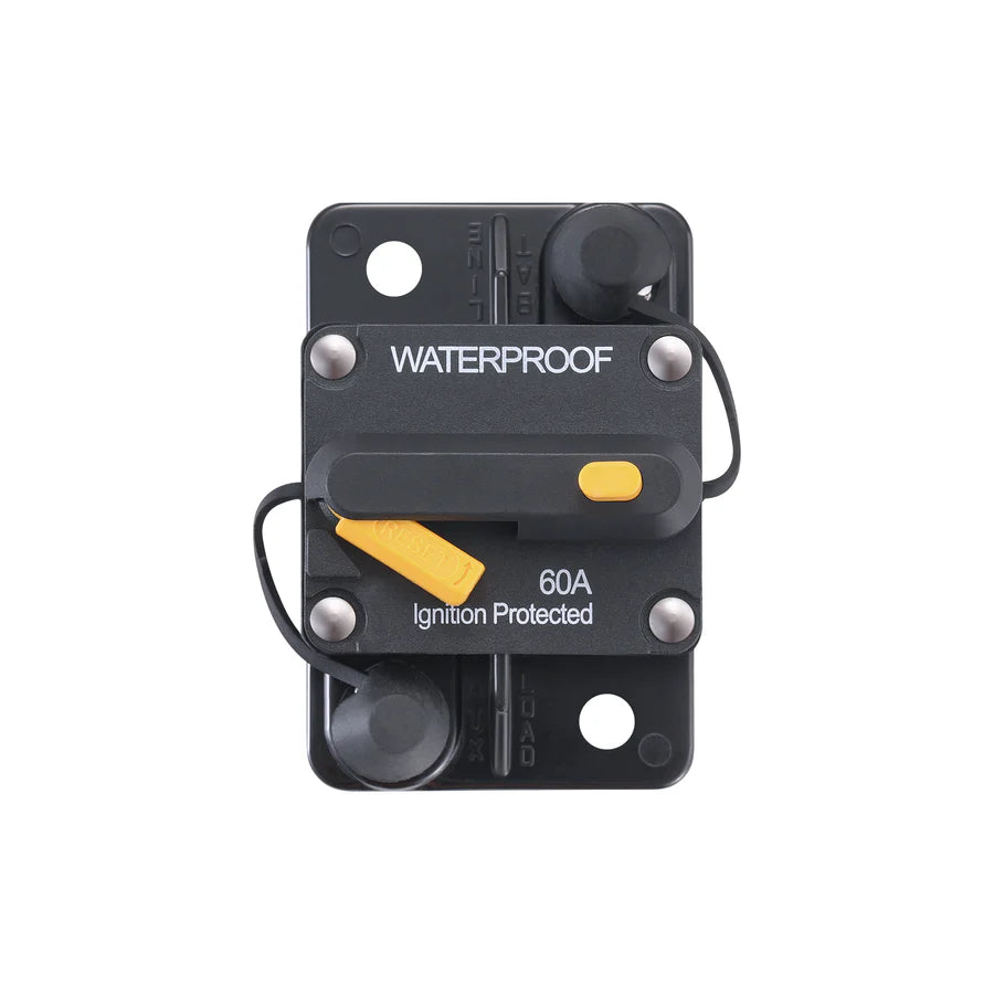 Rich Solar 30A 250A Single Pole Thermal Waterproof Circuit Breakers - Ideal for Solar Panels, RV, Marine & Off-Grid Power Systems