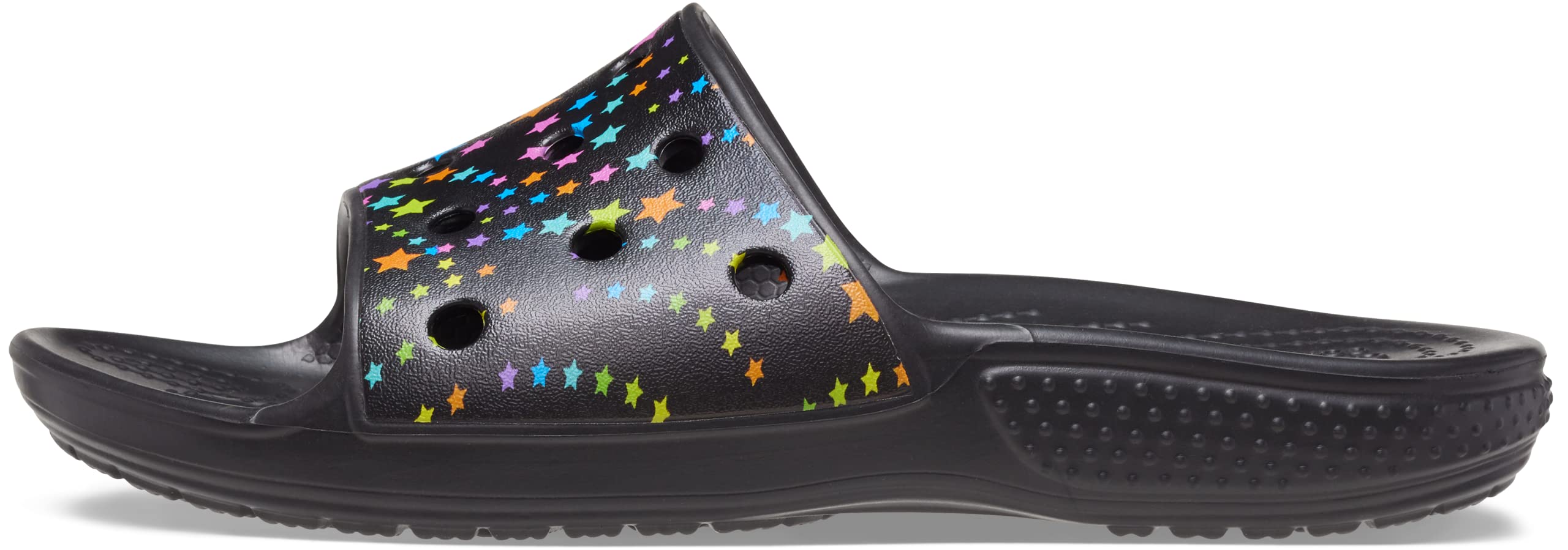 Crocs Unisex-Child Classic Printed Slide Sandals - Comfortable Kids' Water Shoes for Beach, Pool & Outdoor Play