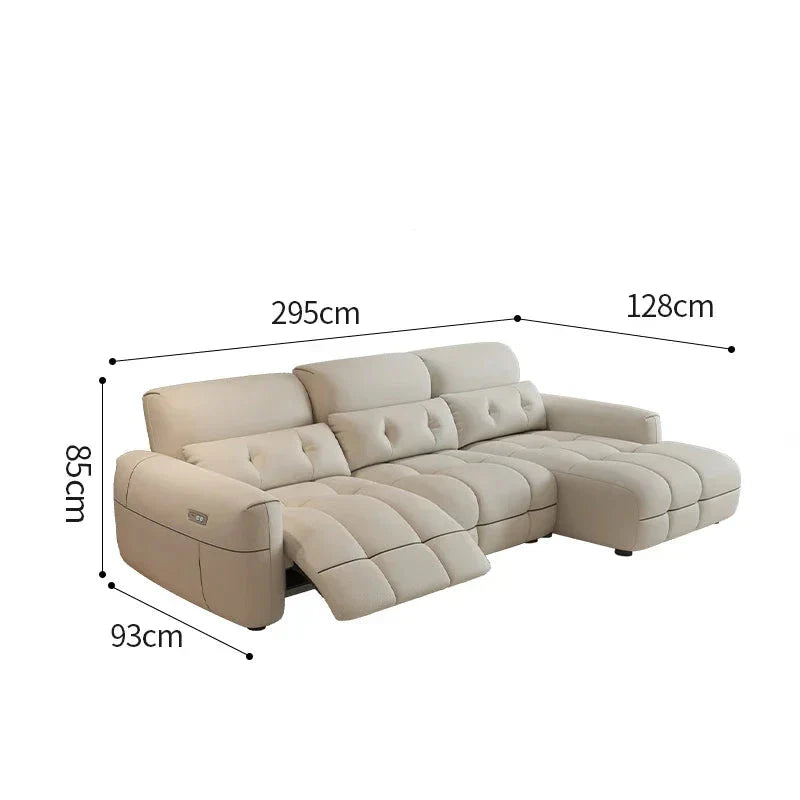 Soft Lazy Reclining Loveseat Sectional Sofa - Ultra Comfortable Modern Living Room Furniture for Small Spaces | Perfect for Apartments, Movie Nights & Relaxing
