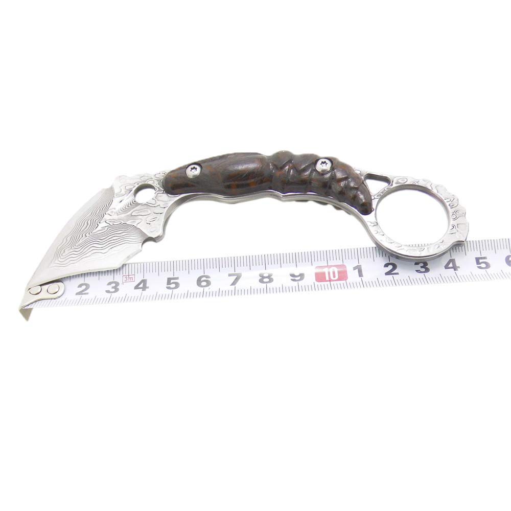 MASALONG Tactical Fixed Blade Knife - Giant Bee Claw EDC Mini Knife for Camping, Survival & Outdoor Activities | Durable Hunting Knife | KNI164