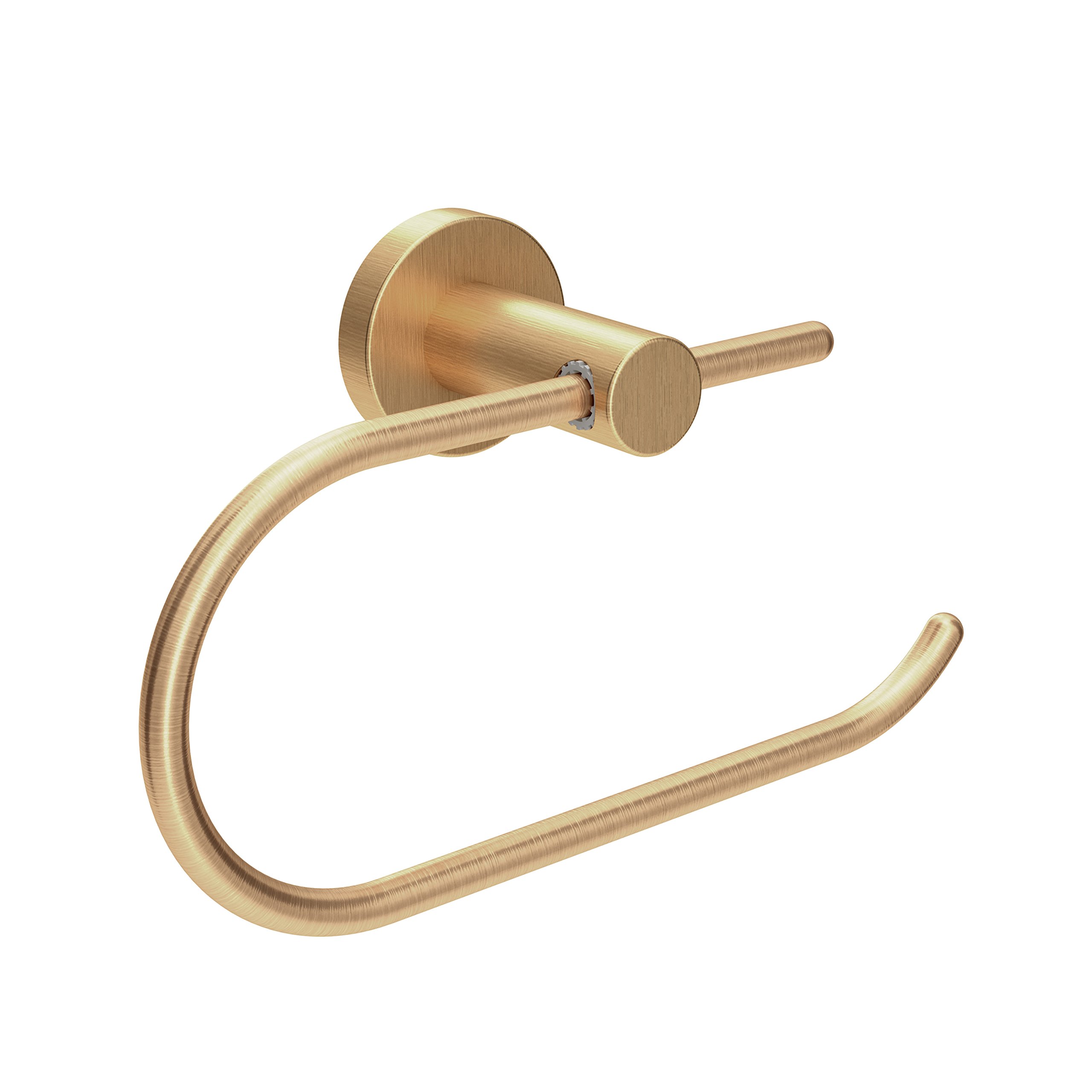 Symmons 353TP-BBZ Brushed Bronze Wall-Mounted Toilet Paper Holder - Durable Bathroom Tissue Dispenser for Home, Hotel & Restrooms