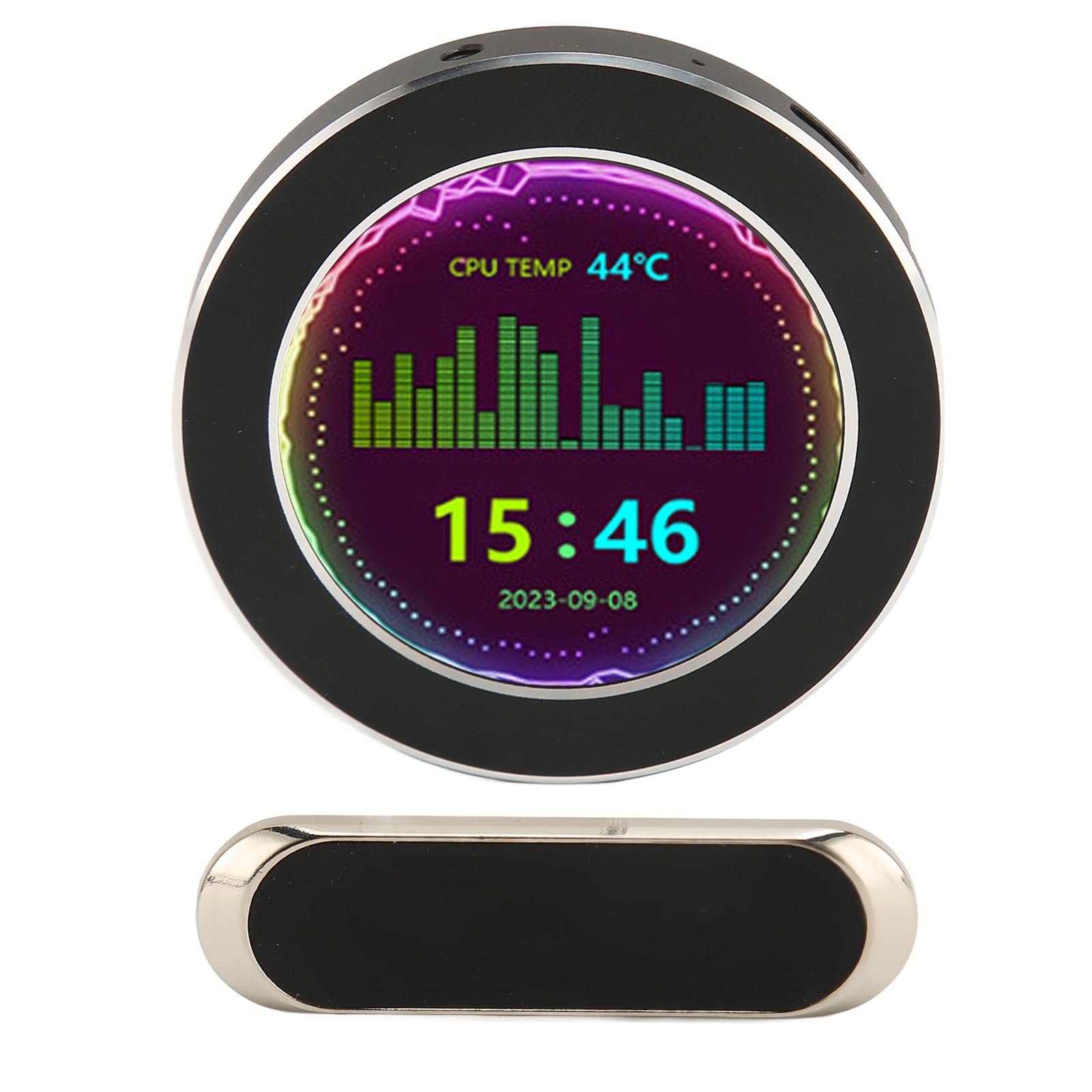 Yunseity 2.1 Inch LCD Computer Temperature Monitor - Easy to Use CPU Data Display for PC Desktop (Black) | Perfect for Gaming Rigs, Workstations & Home Office Setups