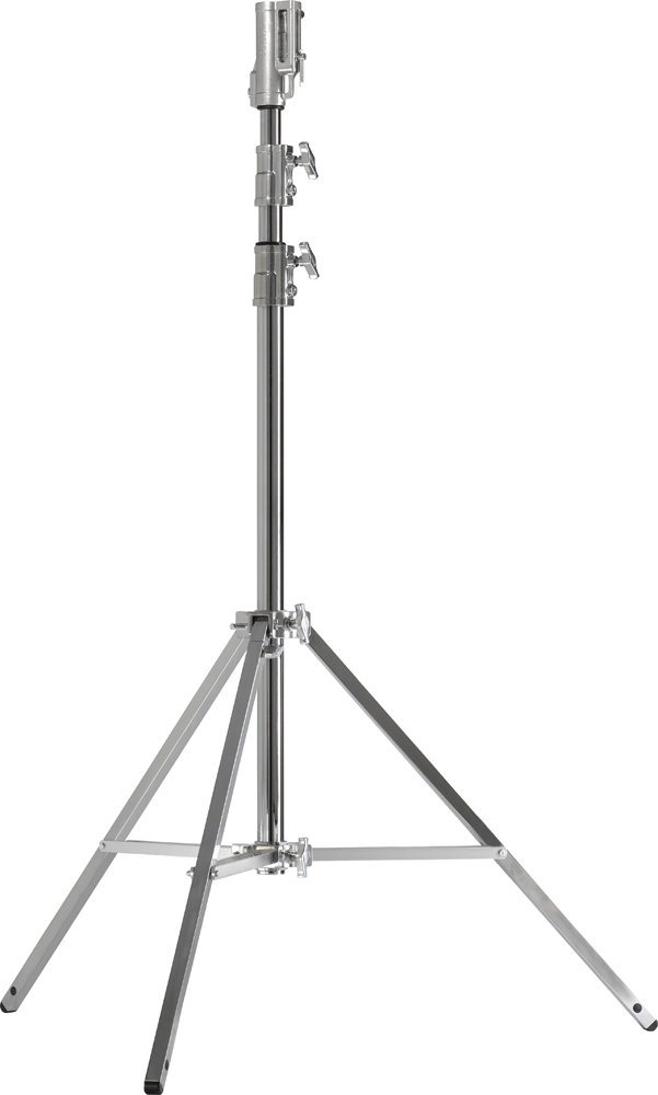 Kupo Master Cine Stand KS500112 - Professional Heavy Duty Silver Aluminum Light Stand for Photography & Video Production - Perfect for Studio, Outdoor Shoots and Film Sets