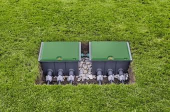 Gardena Connector 1 1 for Valve Boxes V3 - Durable Water Hose Fitting for Garden Irrigation Systems | Perfect for Lawn Sprinklers & Outdoor Watering Solutions