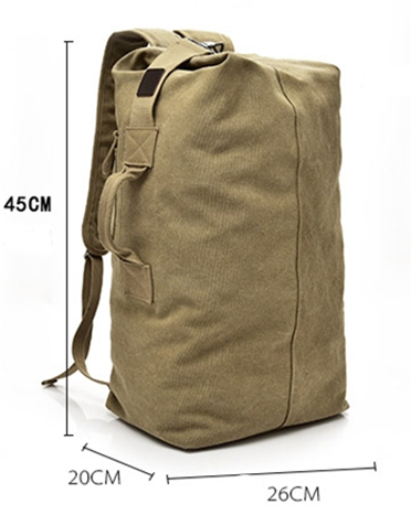 Classic Heavy Duty Canvas Duffel Bag - Waterproof Travel Gym Sports Duffle for Men & Women - Perfect for Camping, Workouts, Weekend Getaways