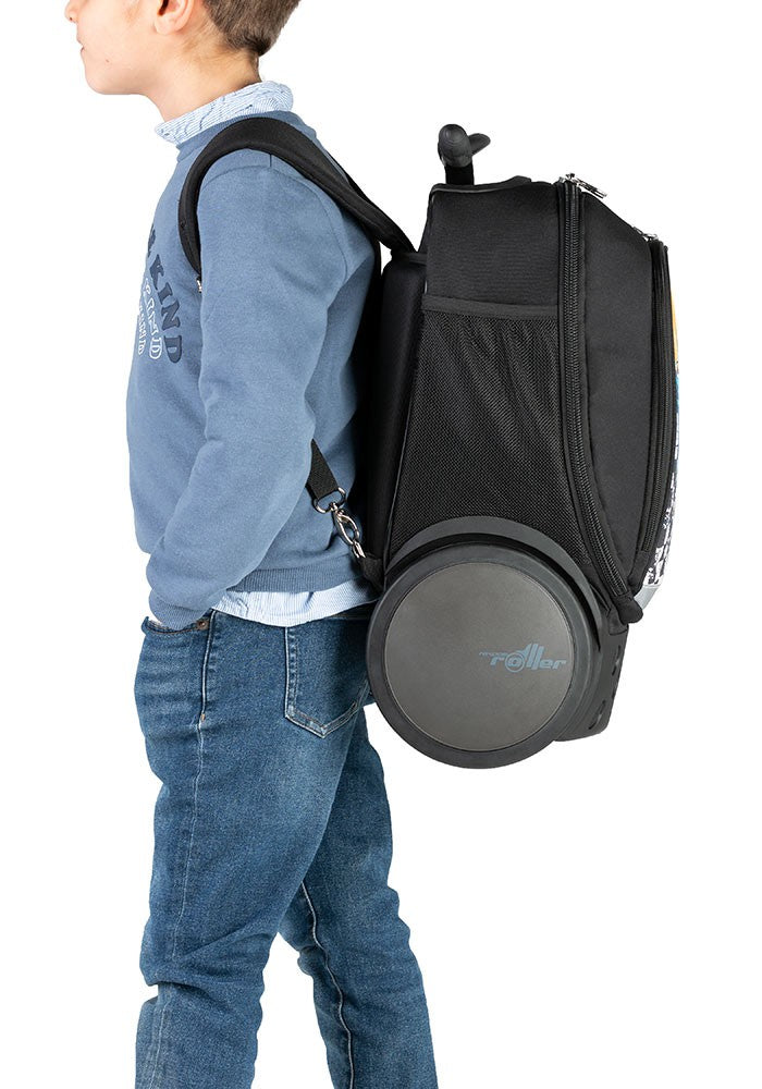 Nikidom Roller UP Trolley School Backpack - Lightweight Wheeled Luggage for Kids & Teens - Perfect for School, Travel & Daily Commute
