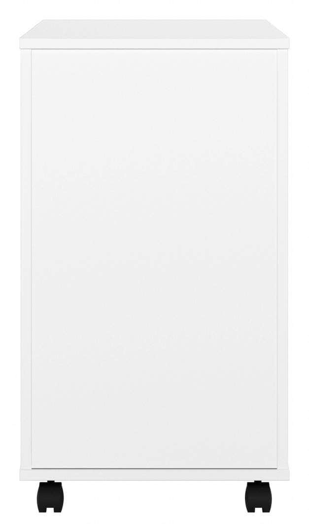 Zaniah 2 Drawer Mobile File Cabinet - Compact Rolling Storage Organizer for Office & Home, Available in Black/White/Gray - Perfect for Documents, Supplies & Small Space Organization